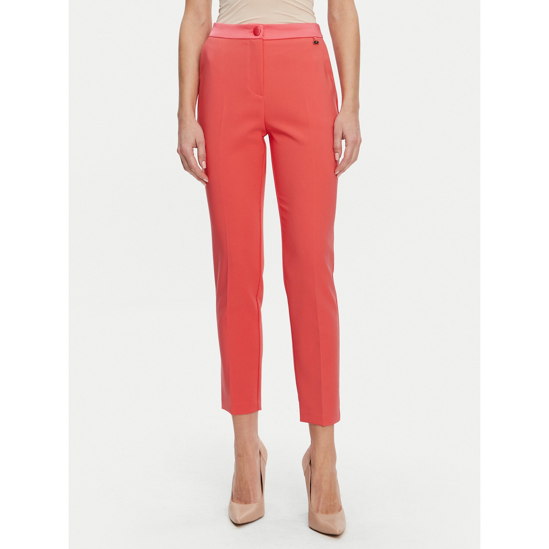 Artigli Stoffhose ACPA000774 Korallenfarben Regular Fit
