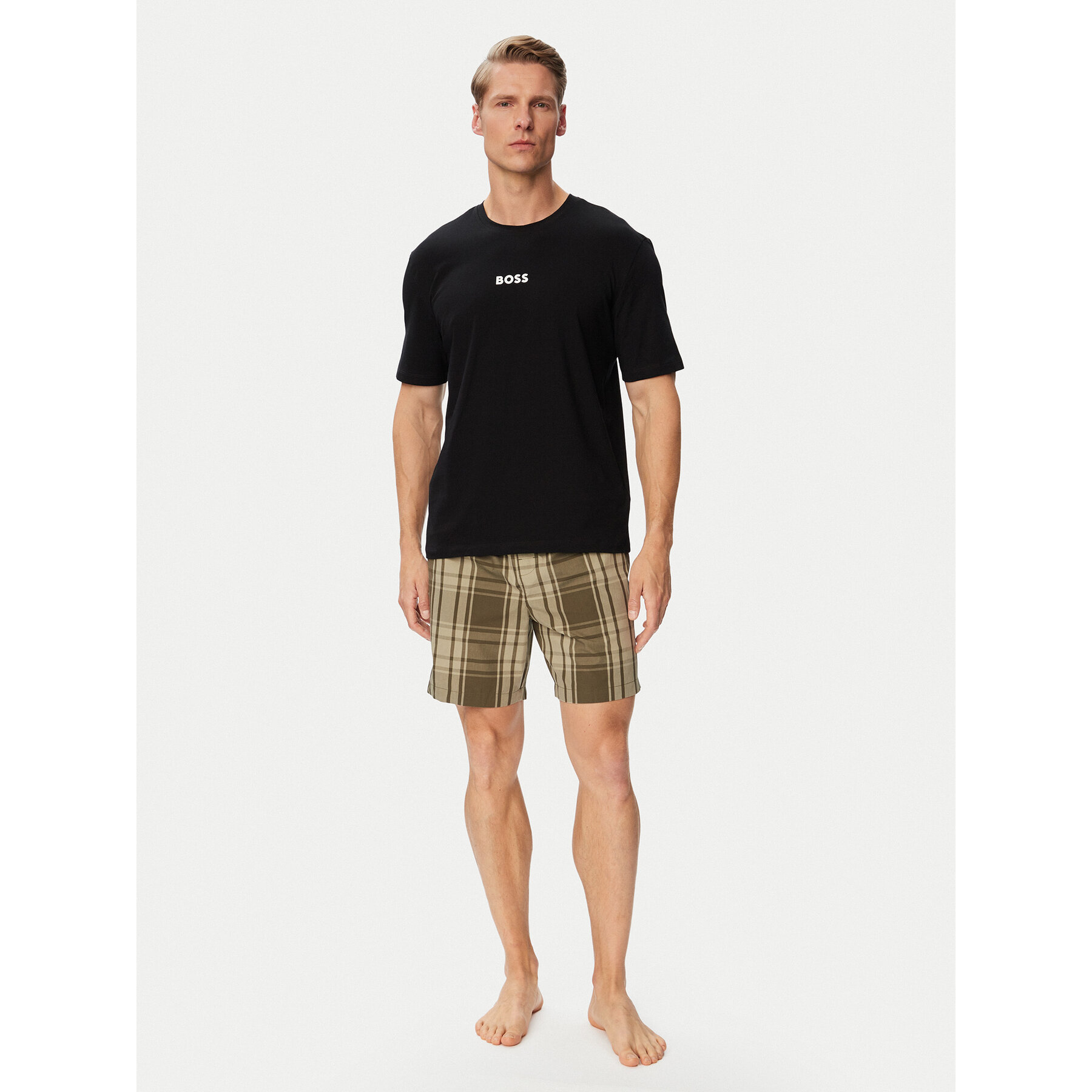 BOSS Pyjama 50545944 Grün Regular Fit