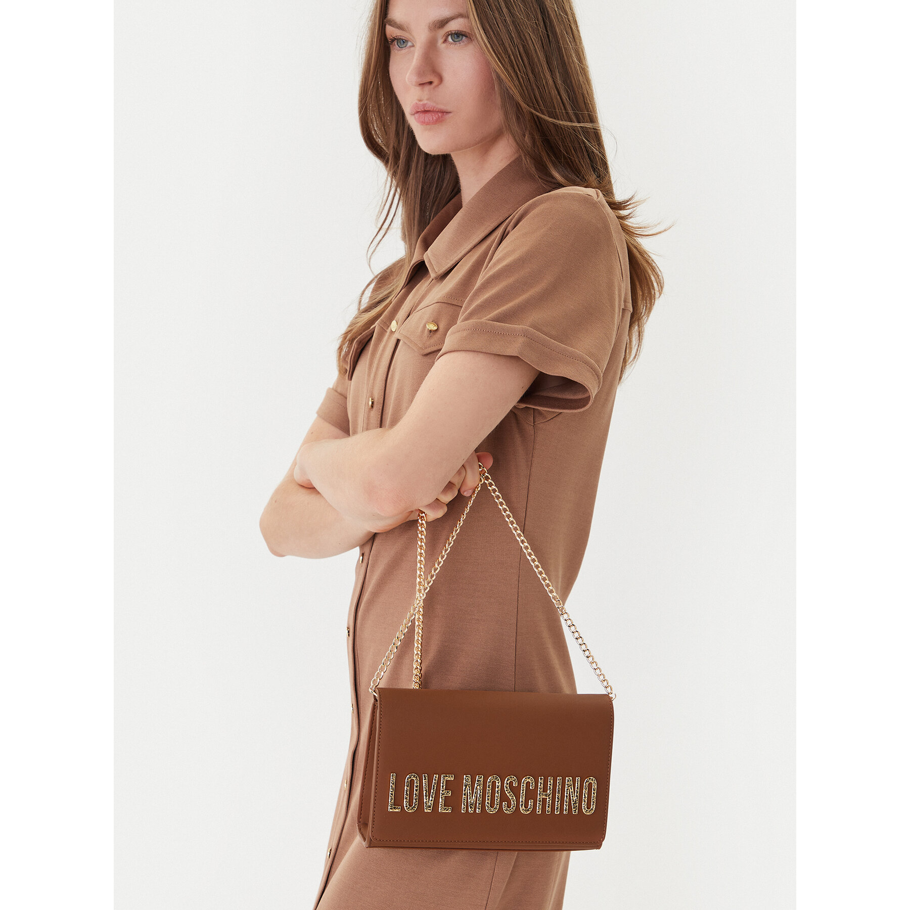 Torbica LOVE MOSCHINO JC4121PP0NKD020A Smeđa