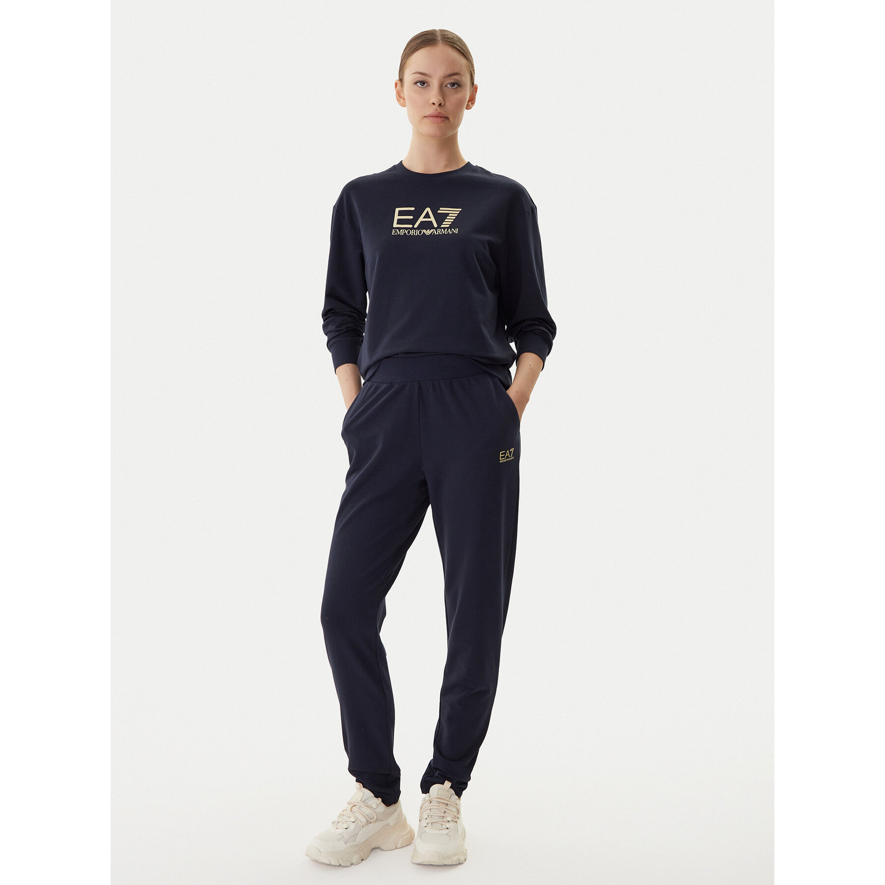 EA7 Emporio Armani Jogginganzug 7W000115 AF13135 MB235 Dunkelblau Regular Fit