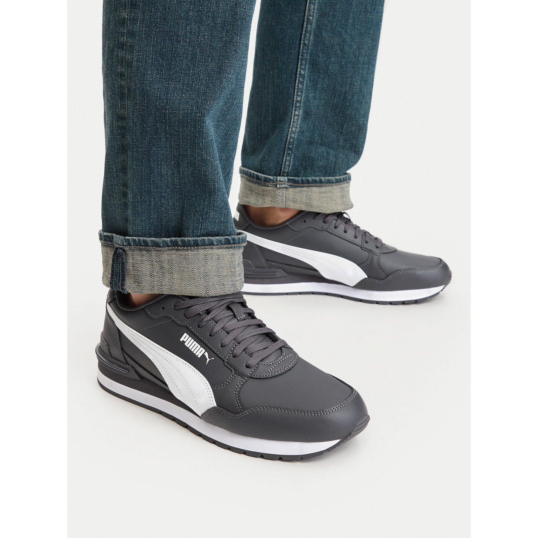 Sneakersy Puma St Runner V4 L 399068 Šedá