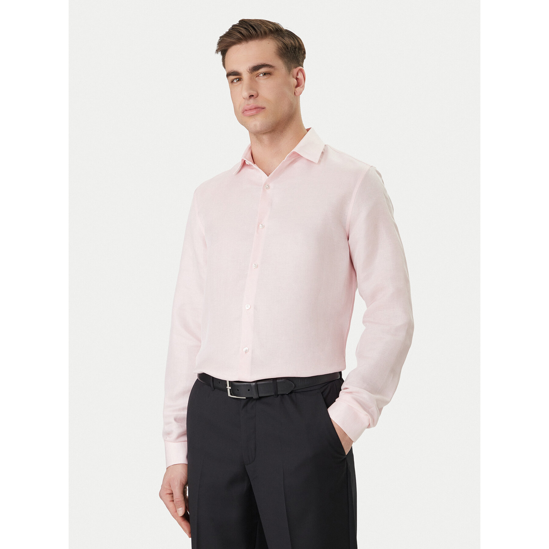 Calvin Klein Hemd LV019EU121 Rosa Regular Fit