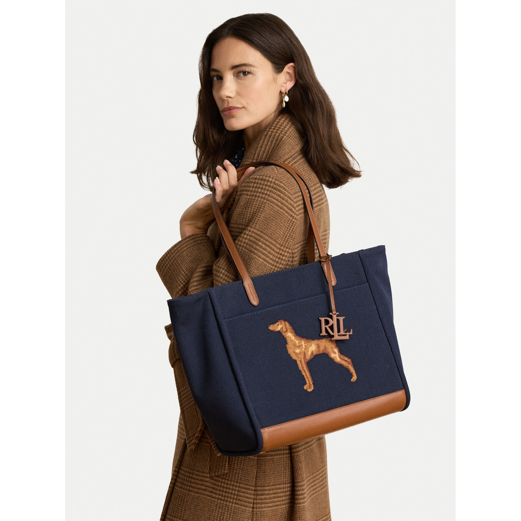 Geantă LAUREN RALPH LAUREN 431P18735002 Bleumarin