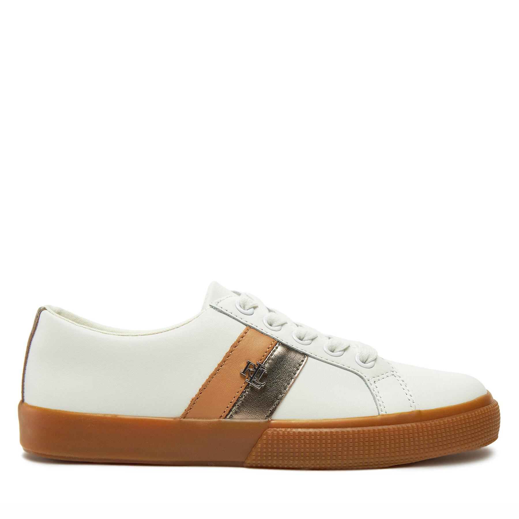 Sneakers Lauren Ralph Lauren 802942784001 Alb