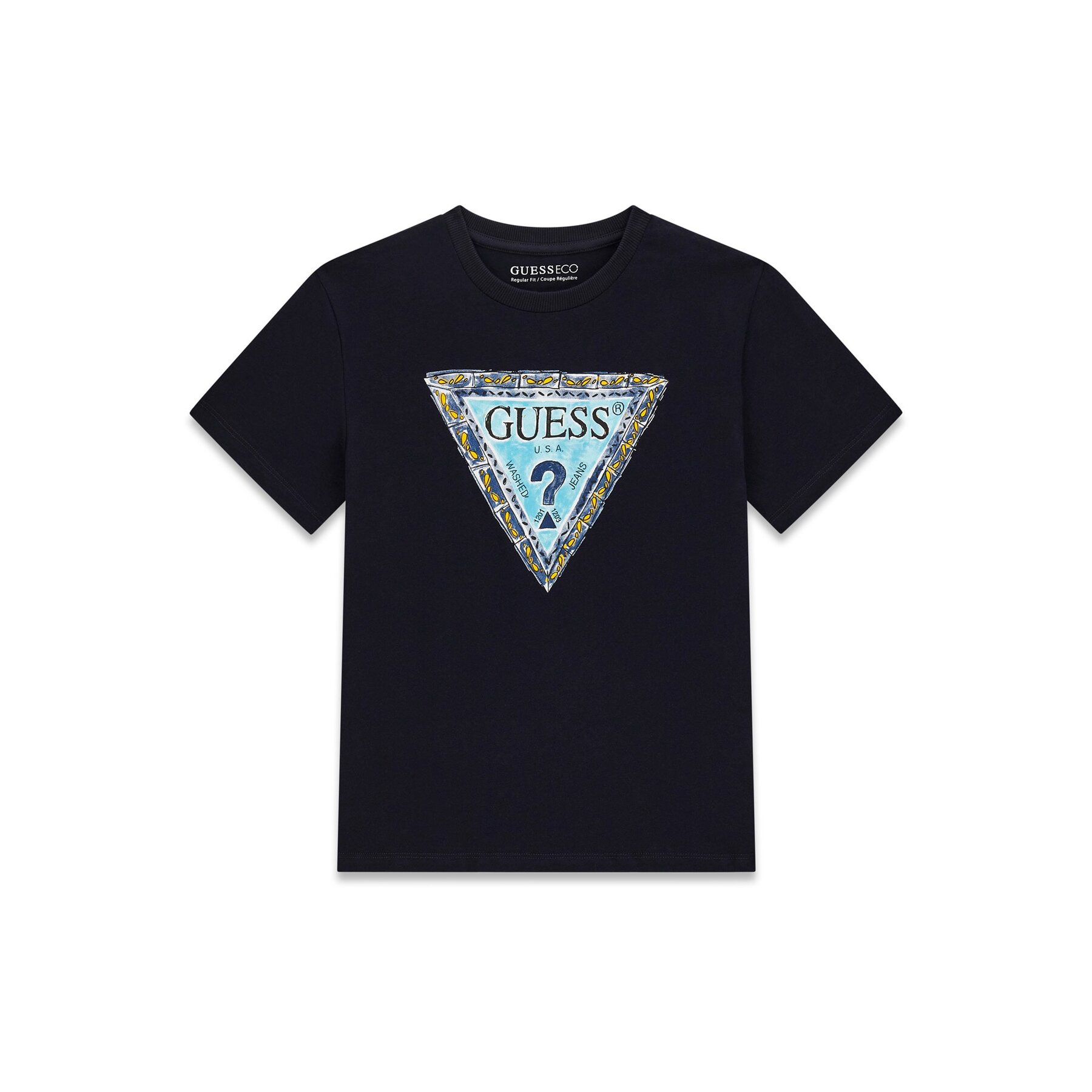 Guess T-Shirt L6GI00 K8HM4 Σκούρο μπλε Regular Fit
