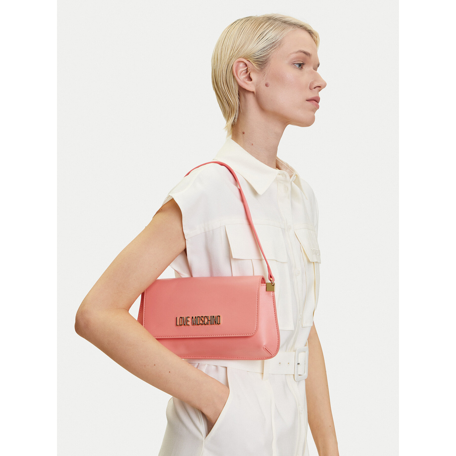 Τσάντα LOVE MOSCHINO JC4058PP1MLO0464 Κοραλλί