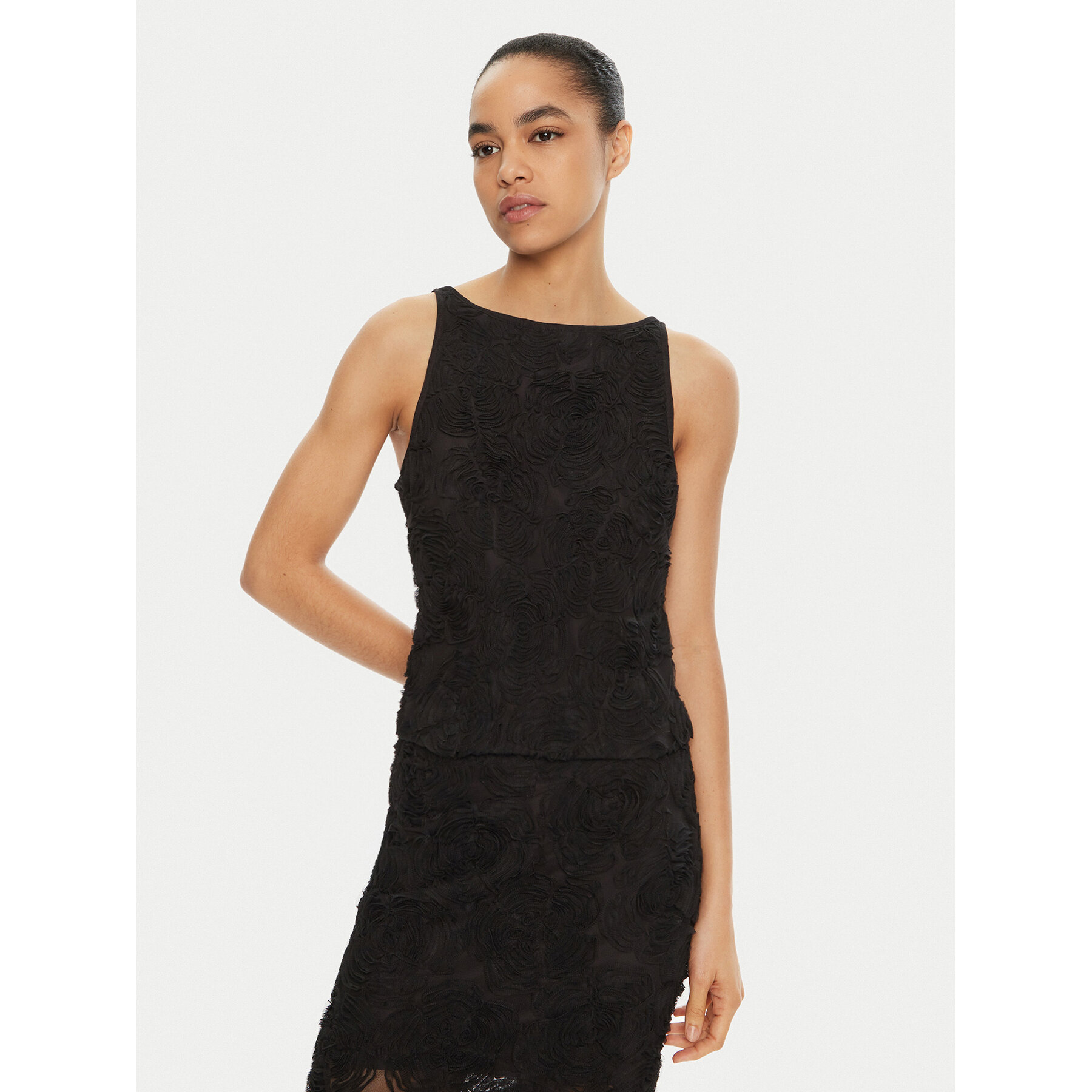 ROTATE Top 113614 Nero Regular Fit