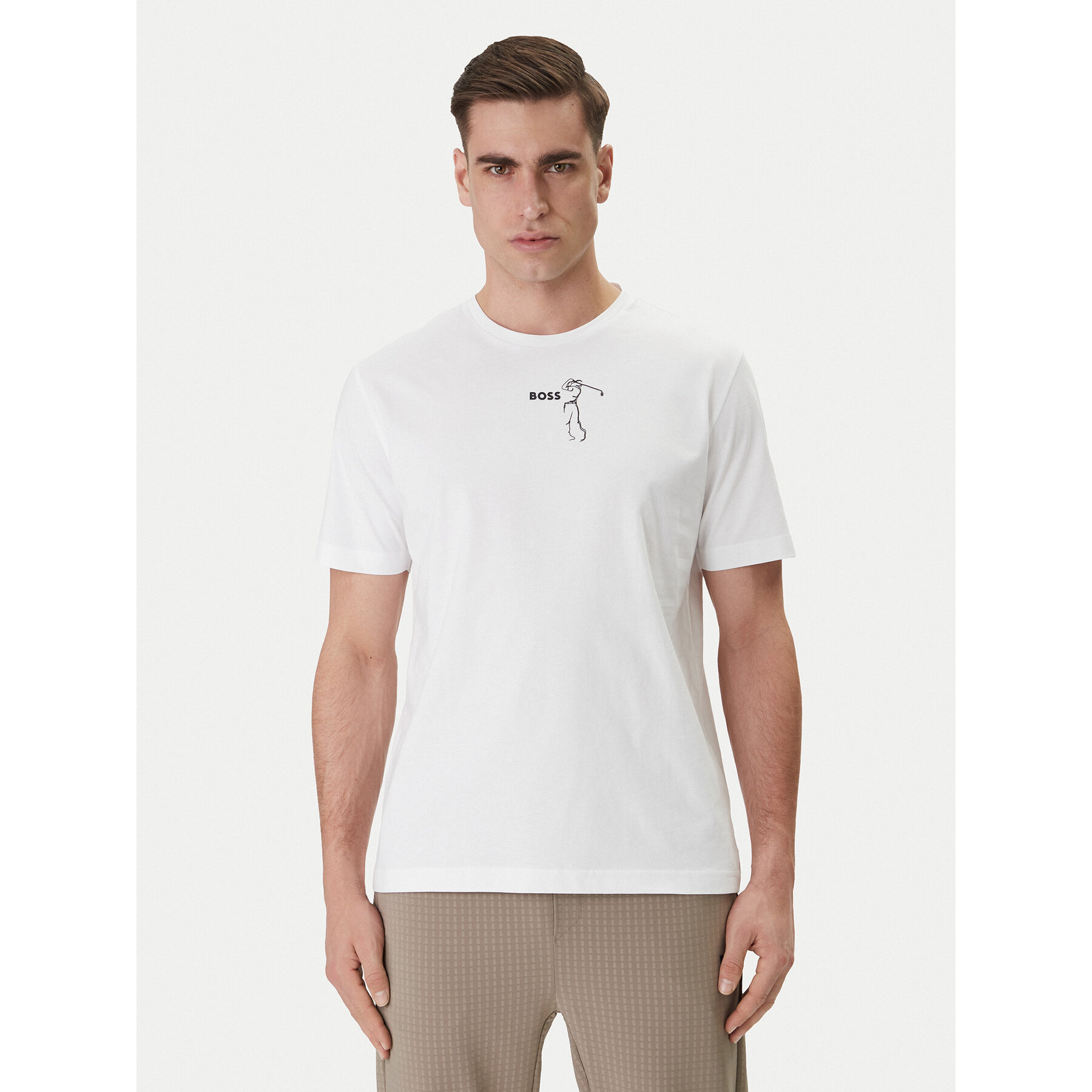 BOSS T-Shirt Birdie 50559387 Weiß Regular Fit