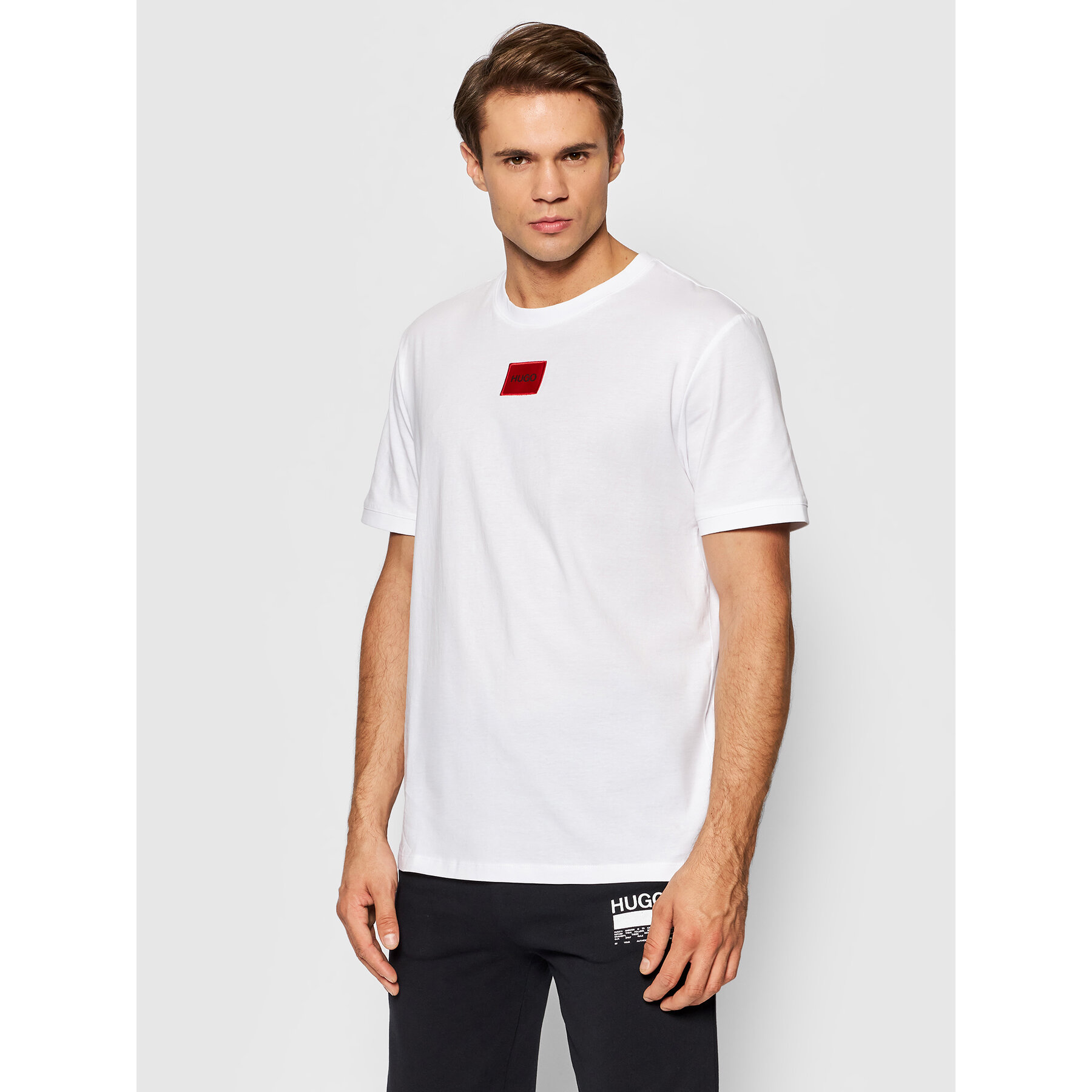 Hugo Majica Diragolino 212 50447978 Bela Regular Fit