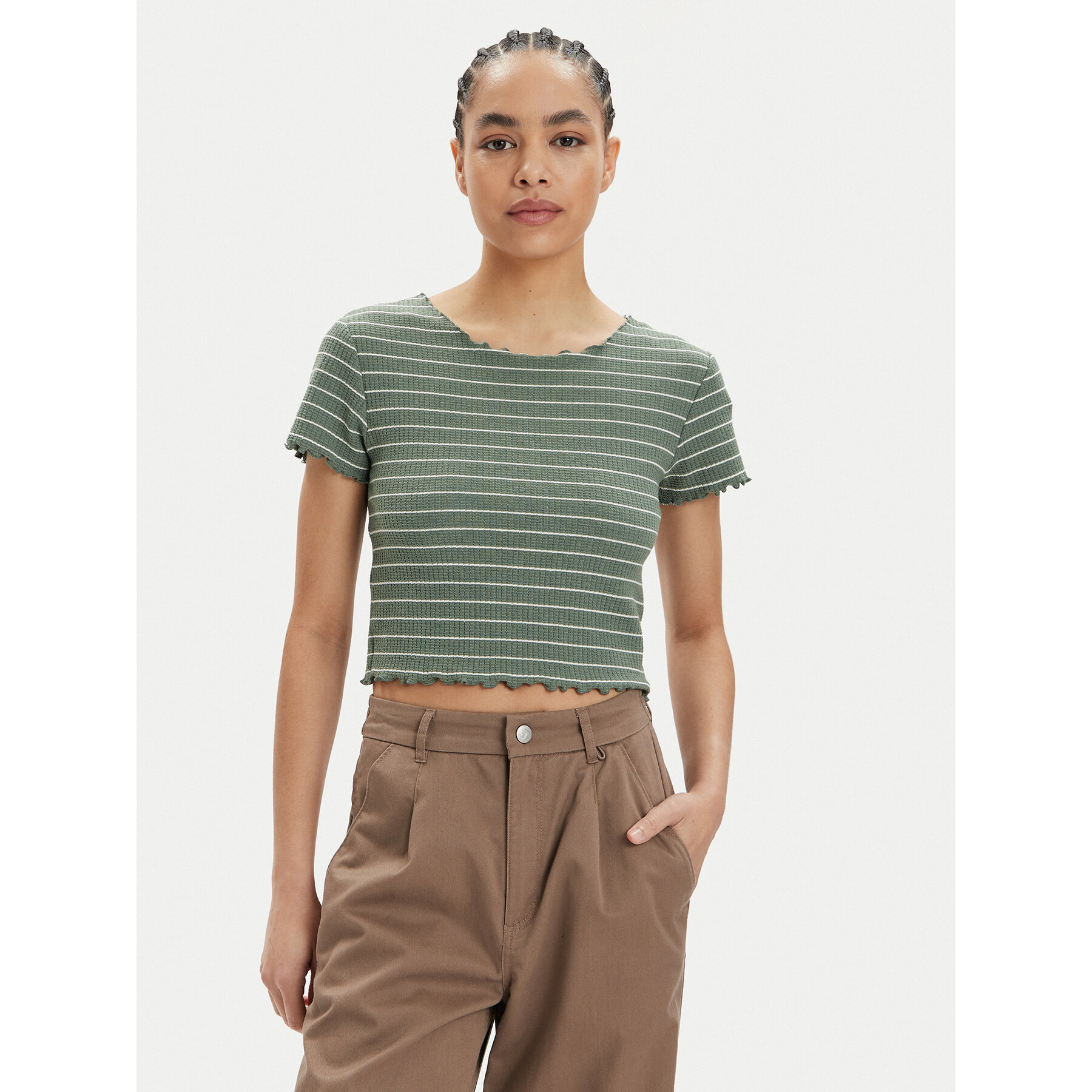 ONLY T-shirt Anits 15253651 Verde Regular Fit