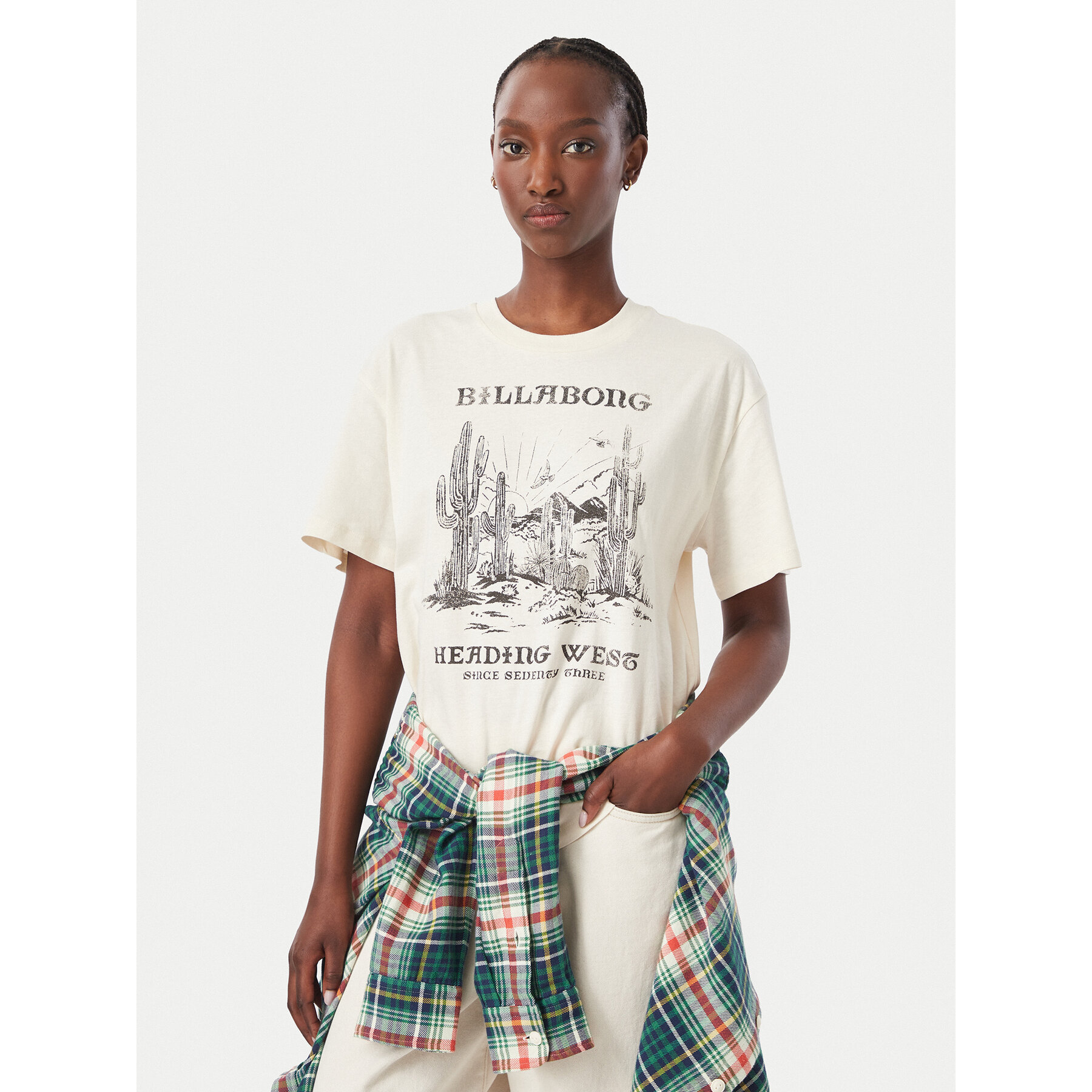 Billabong T-Shirt EBJZT00646 Creme Regular Fit