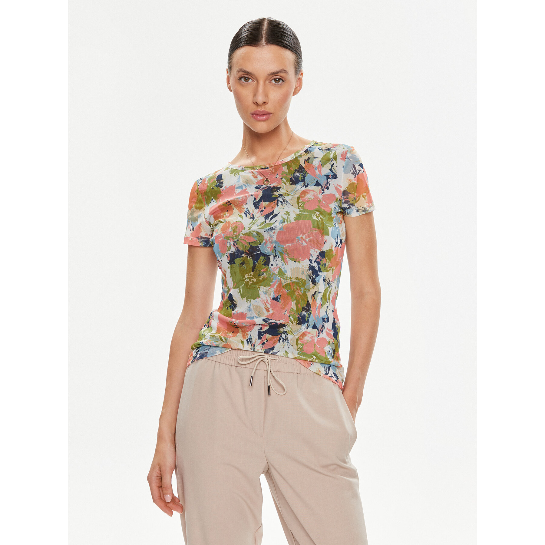 Marella T-Shirt Zulia 2413971014 Έγχρωμο Regular Fit