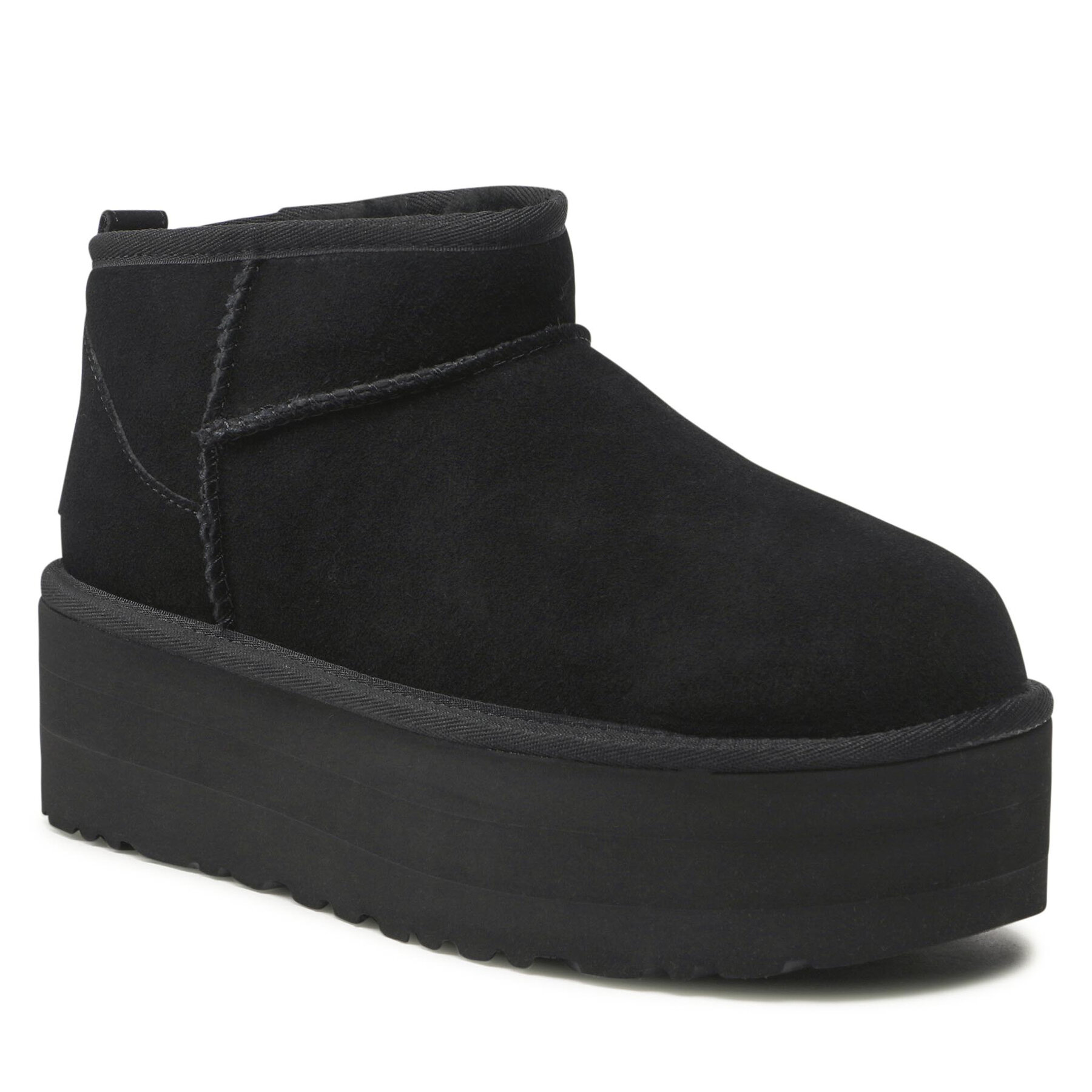 Dámske Snehule Ugg, Rozmer: 40, Čierna, W Classic Ultra Mini Platform 1135092