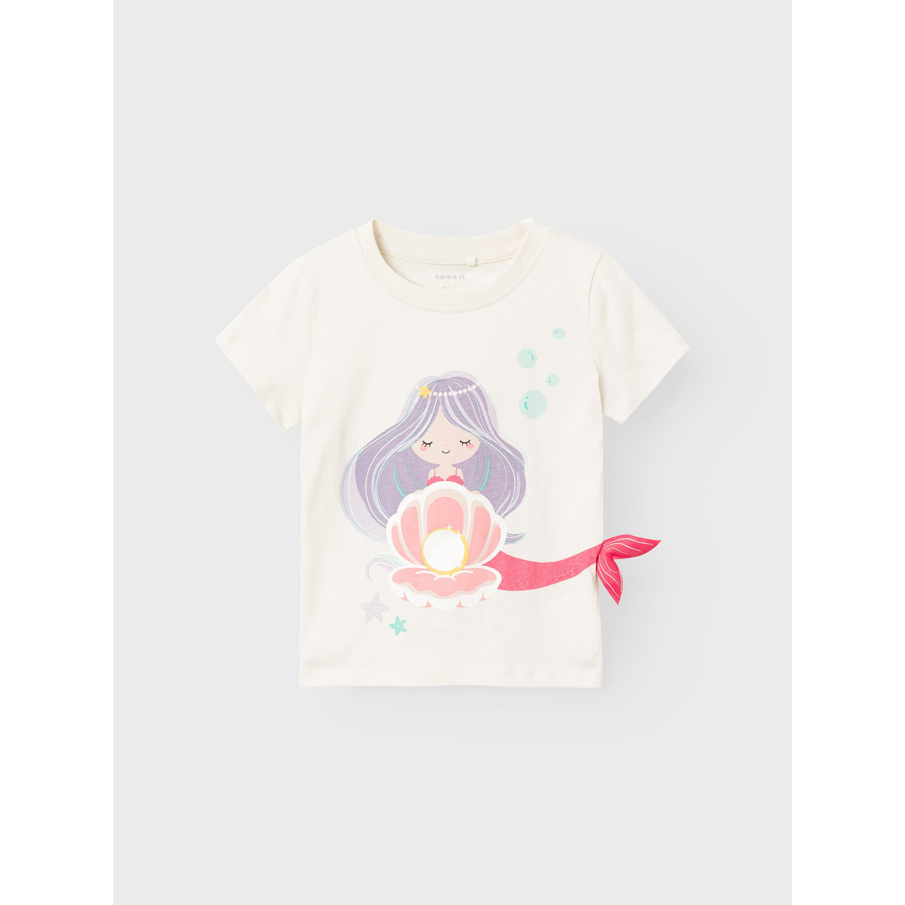 NAME IT NAME IT T-Shirt Zuzzie 13226878 Λευκό Regular Fit