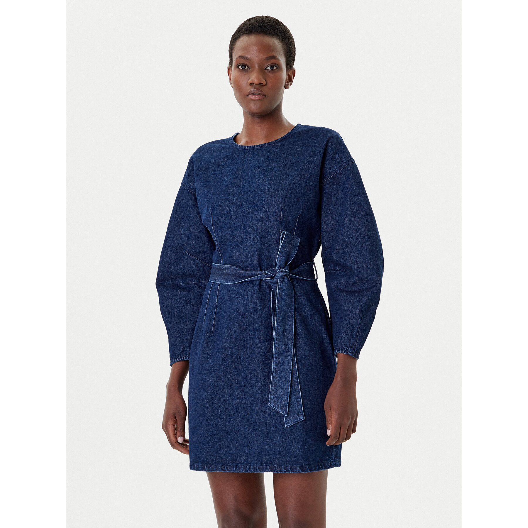 French Connection Jeanskleid 71ZAQ Dunkelblau Regular Fit