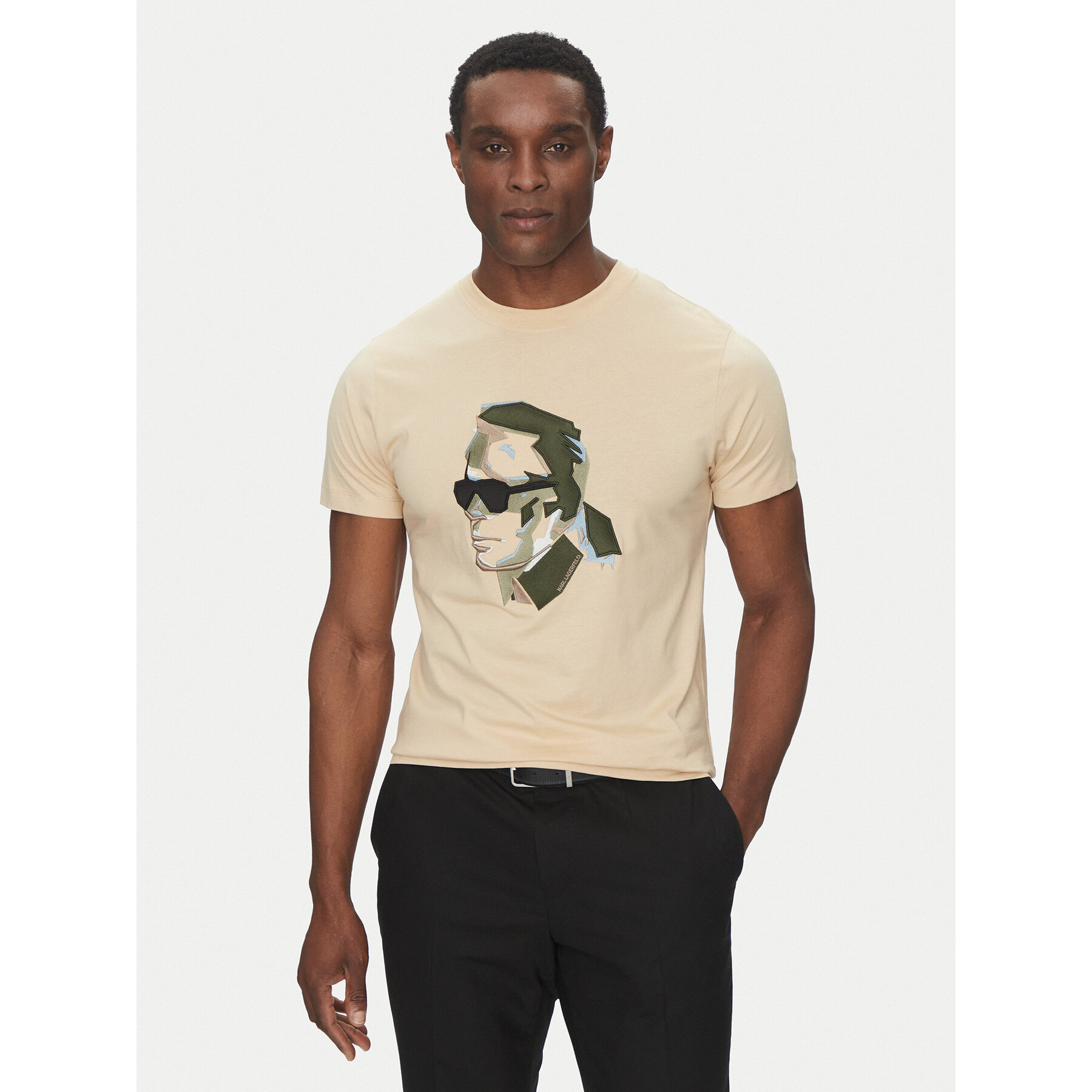 KARL LAGERFELD T-Shirt 755067 552241 Μπεζ Regular Fit
