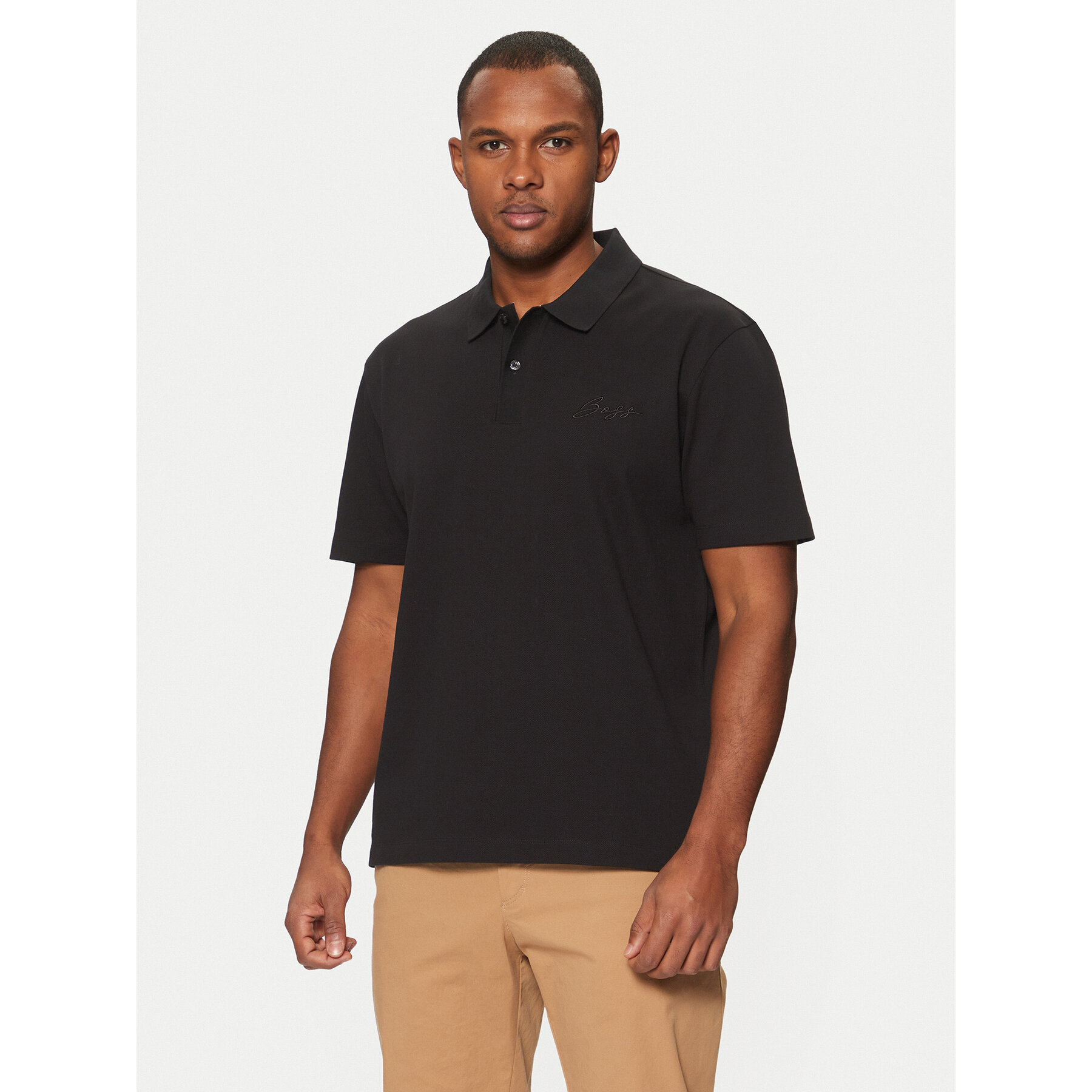 BOSS Pólóing C-Parris 104 50531402 Fekete Regular Fit