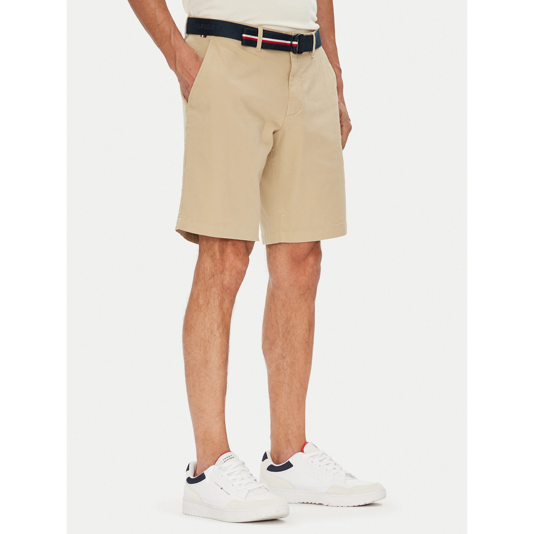 Tommy Hilfiger Stoffshorts Brooklyn MW0MW39706 Beige Regular Fit