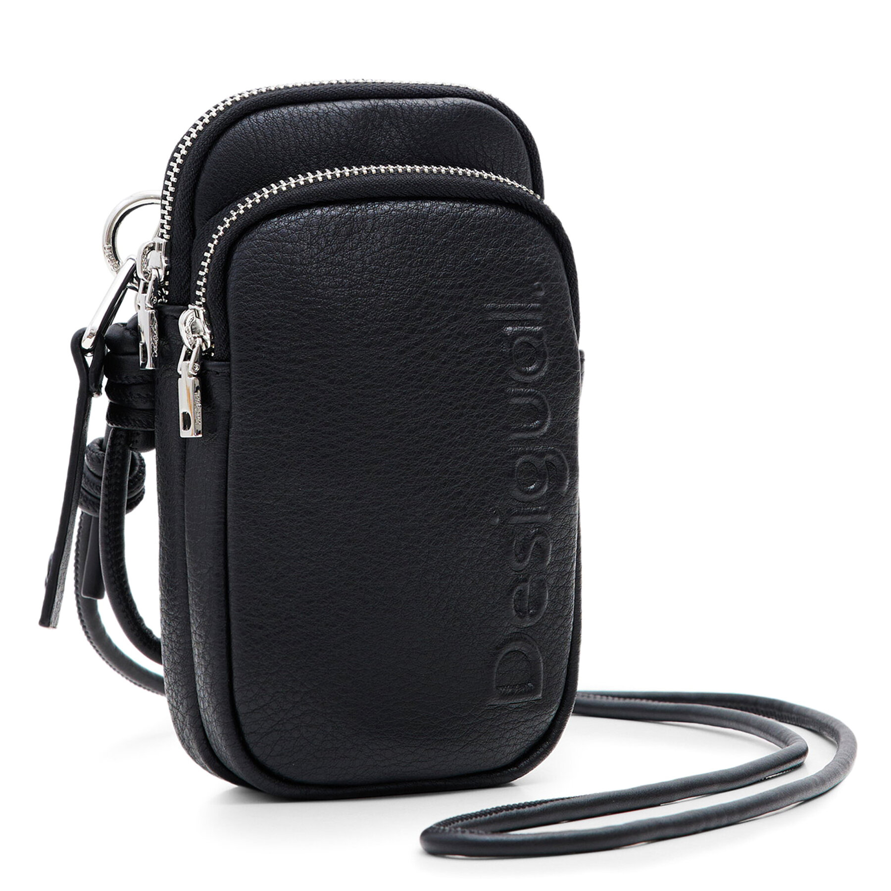 Bolso para móvil Desigual Mickey 24WAYP26 Negro