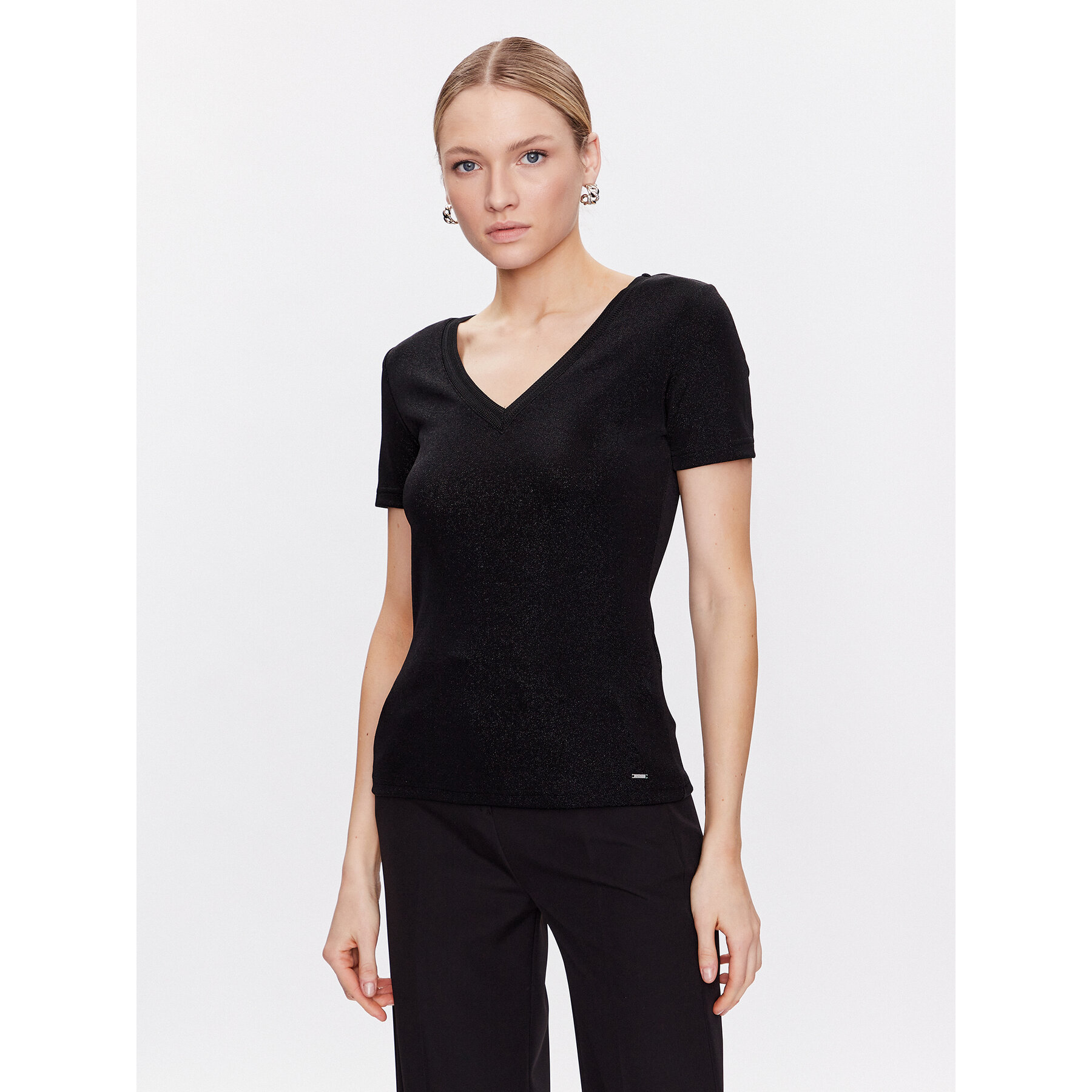 Morgan Bluse 212-DIWI Schwarz Regular Fit