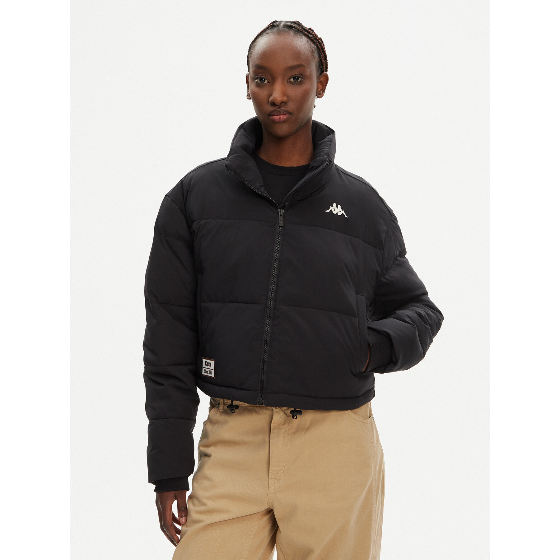 Kappa Kappa Μπουφάν χειμωνιάτικο Authentic Gasita 371F65W Μαύρο Oversize