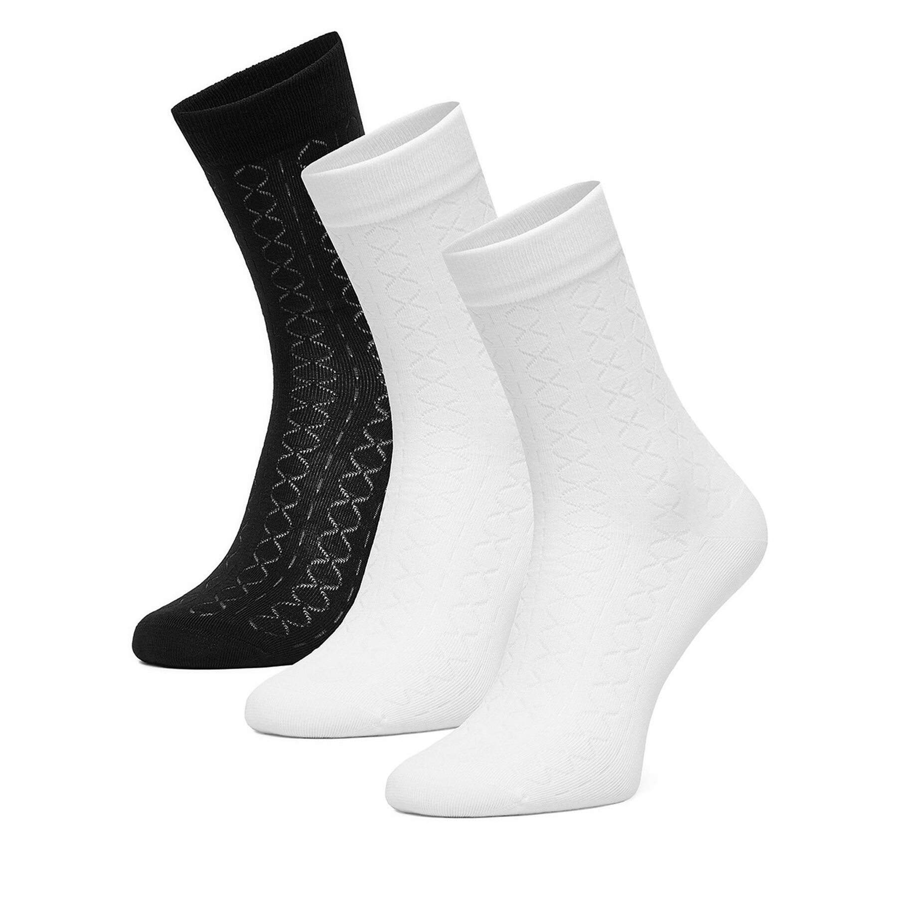 Dolge nogavice Nine West CEO_BR_NW_25077_W_AW25 (3 PACK) Bela