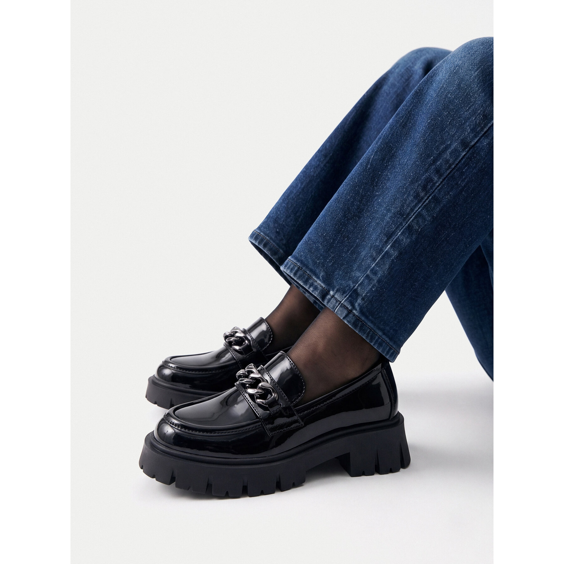 Loafers DeeZee CS5907-07 Čierna