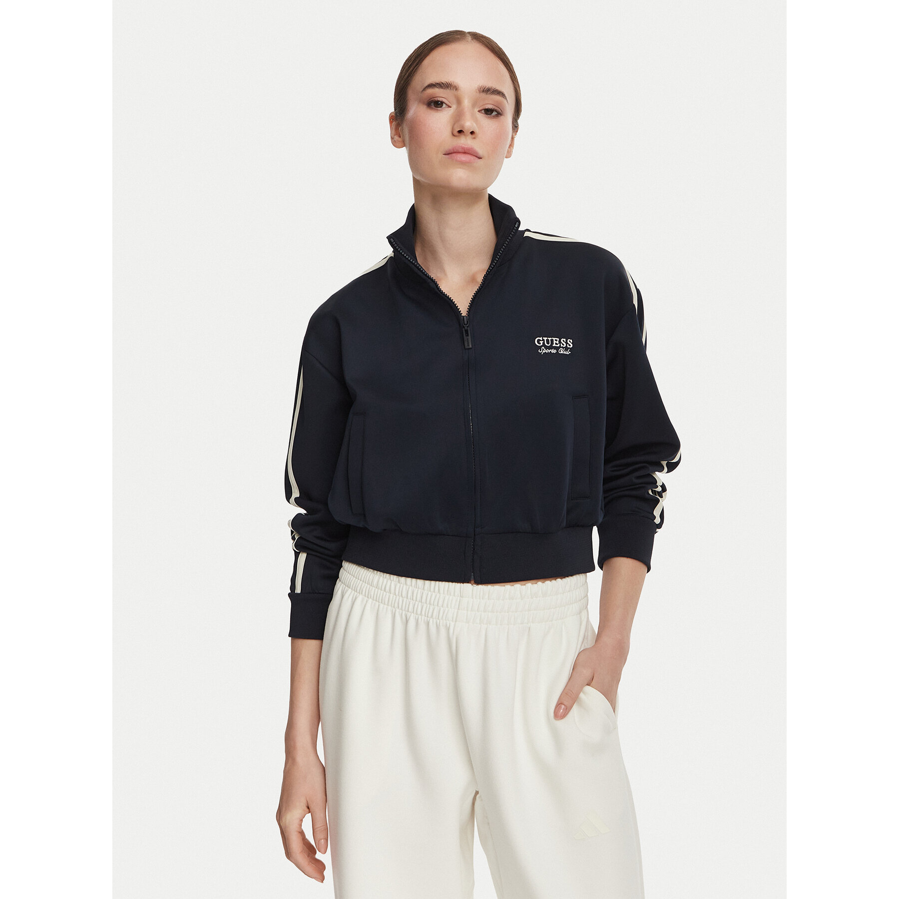 Guess Sweatshirt V6YQ07 K4287 Dunkelblau Regular Fit