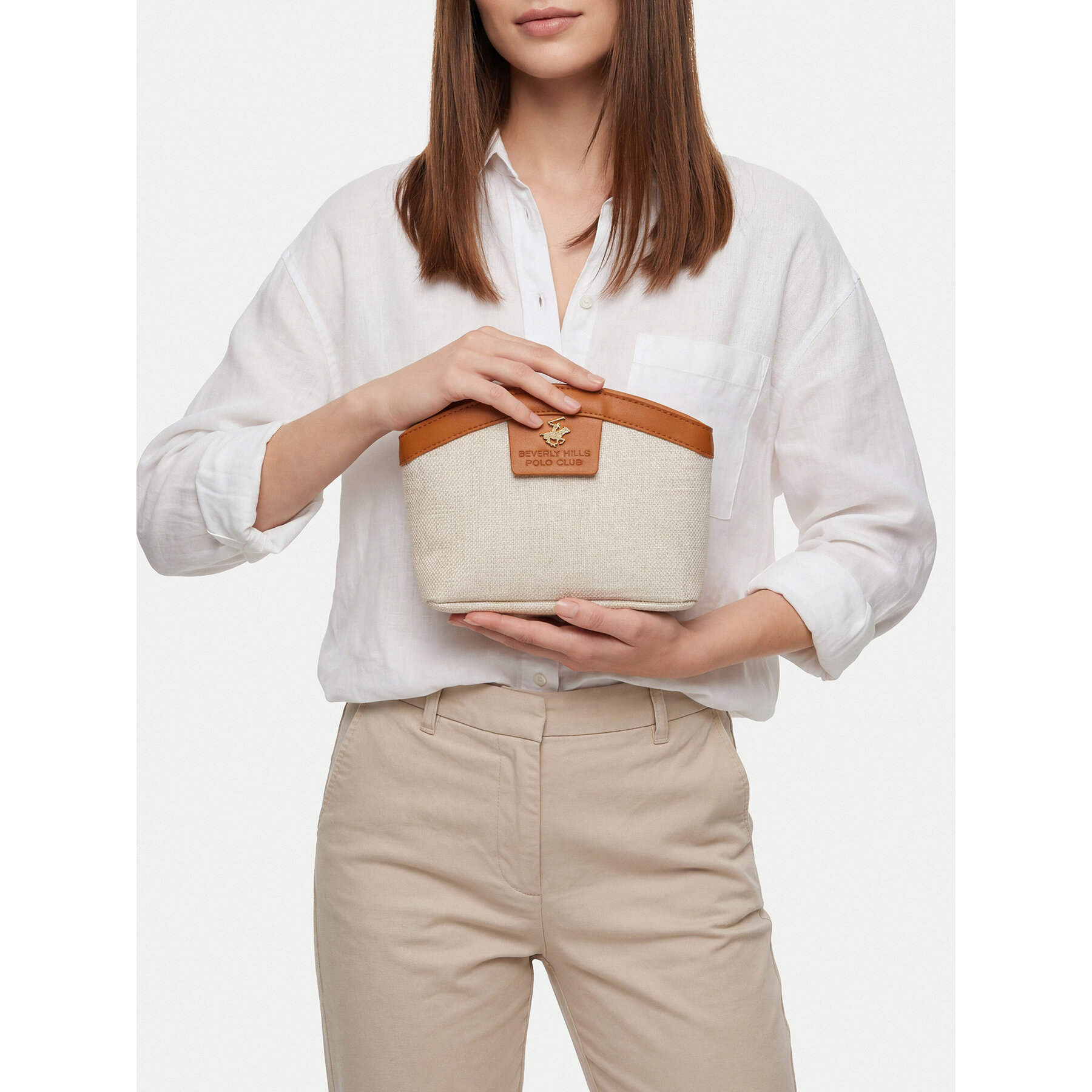 Geantă pentru cosmetice Beverly Hills Polo Club CEO-BHPC-W1-014-SS26 Bej