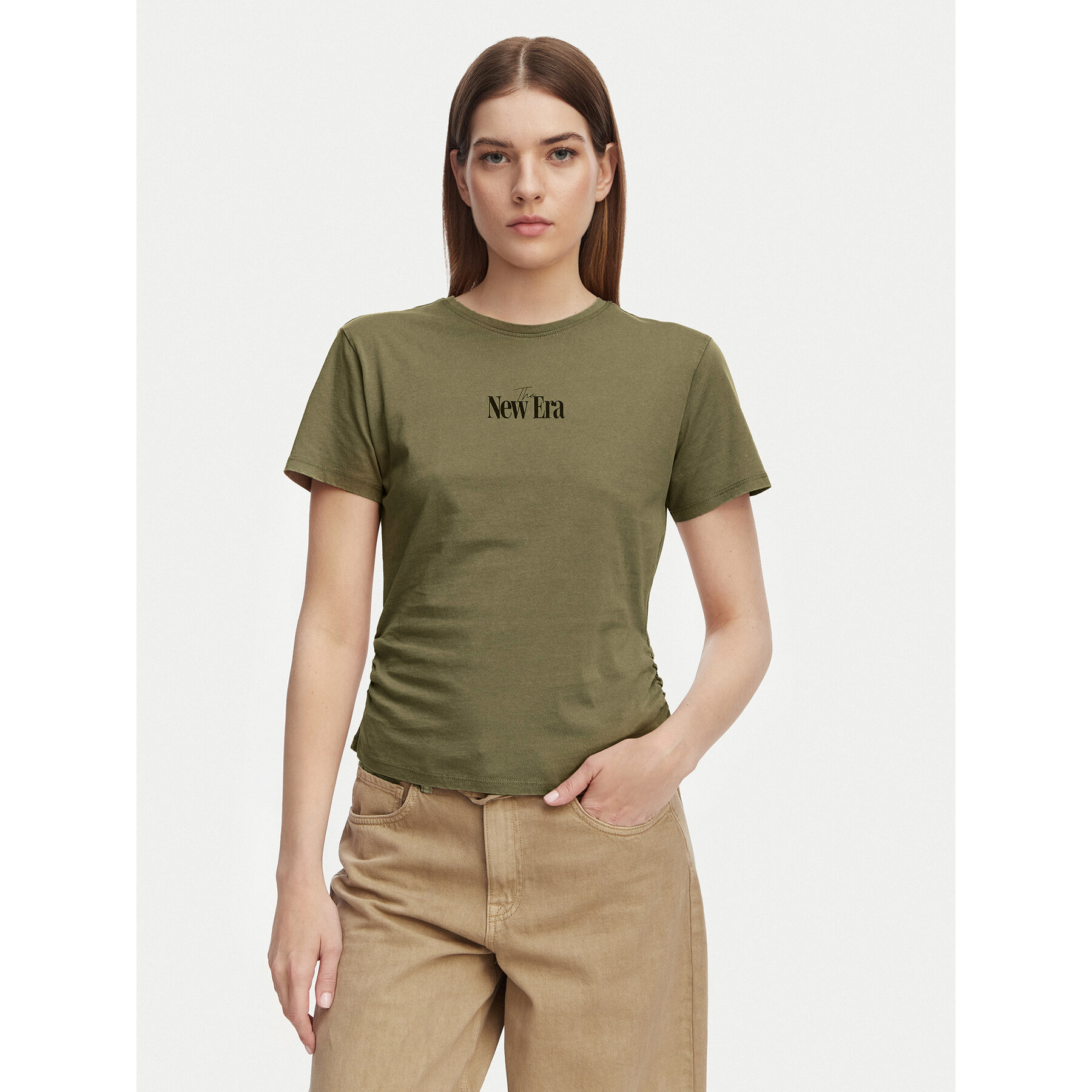ONLY T-shirt Lucy 15346760 Smeđa Regular Fit