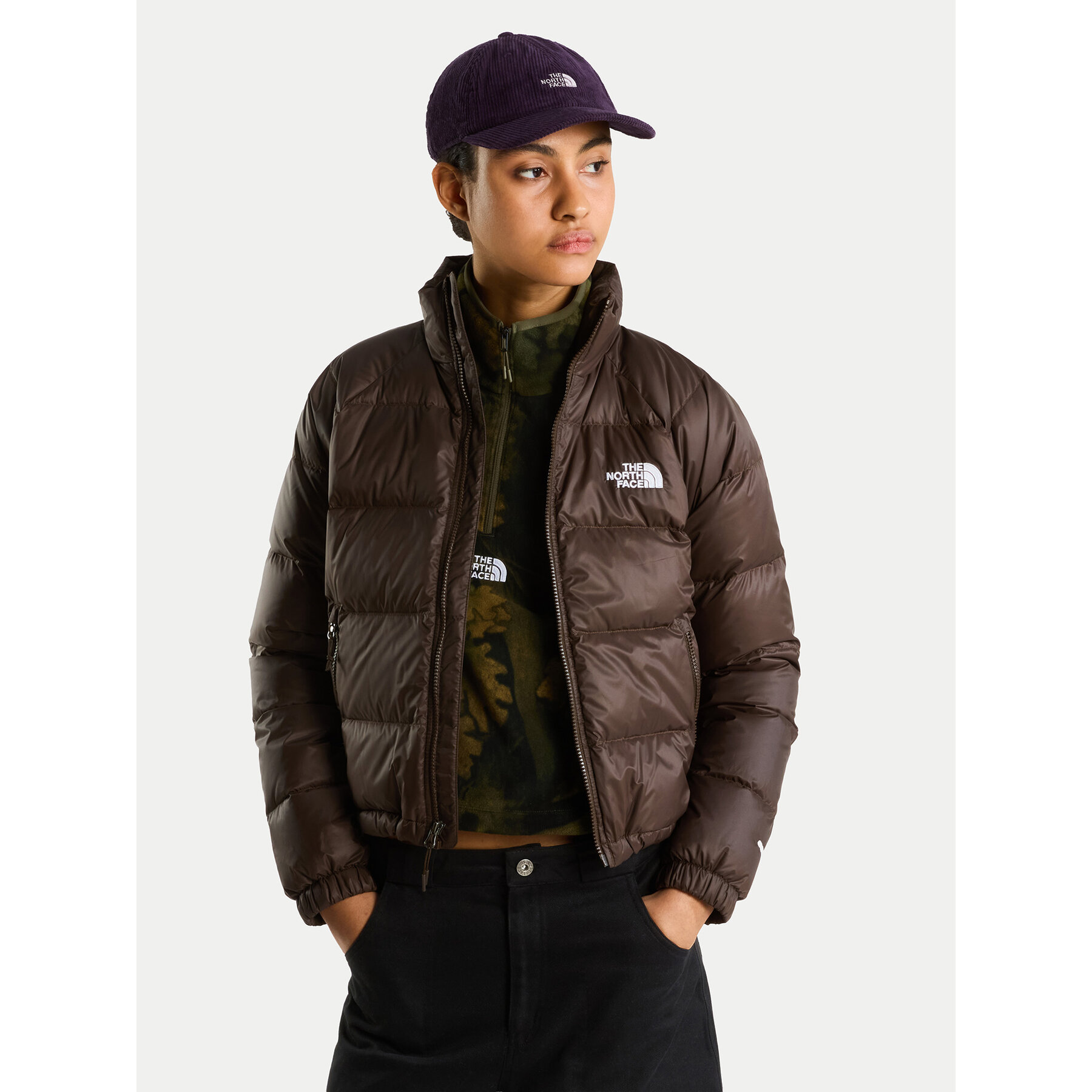 The North Face Daunenjacke Hydrenalite NF0A88Z1 Dunkelbraun Regular Fit