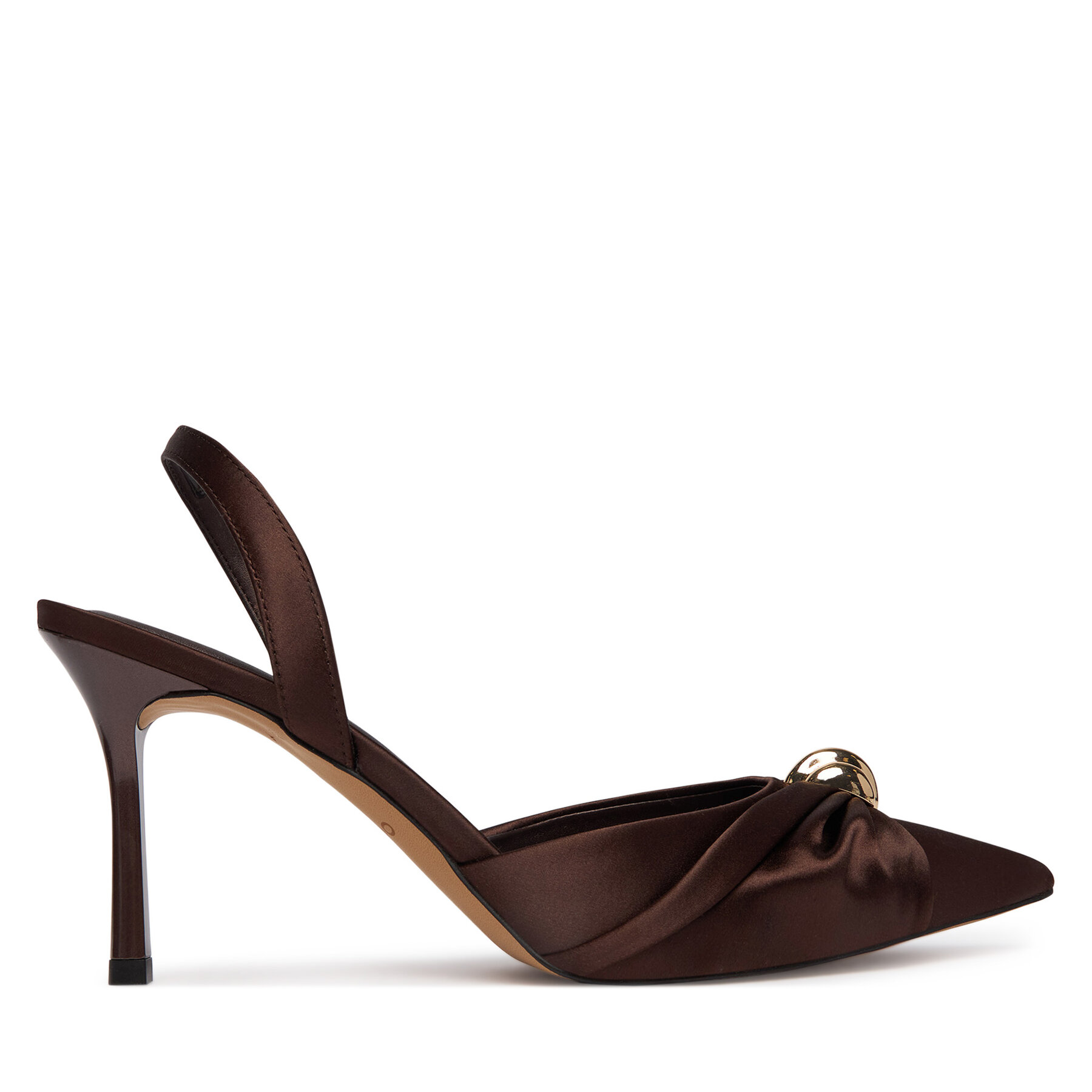 Pantofi cu toc subțire Aldo Larsynn 14241584 Maro