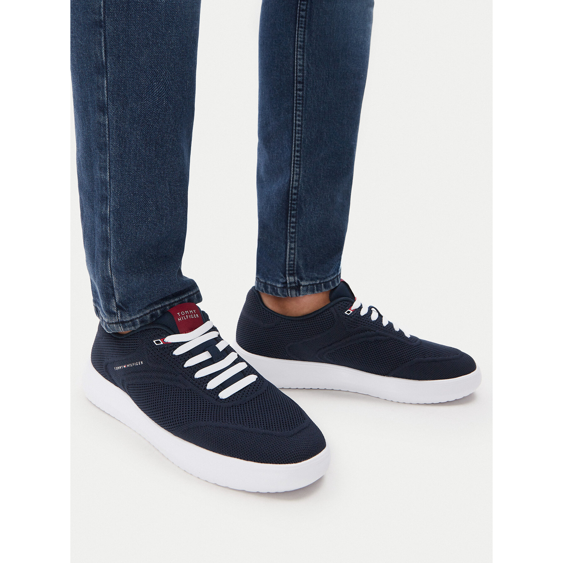 Сникърси Tommy Hilfiger Th Modern Lightcup Knit FM0FM05886 Тъмносин