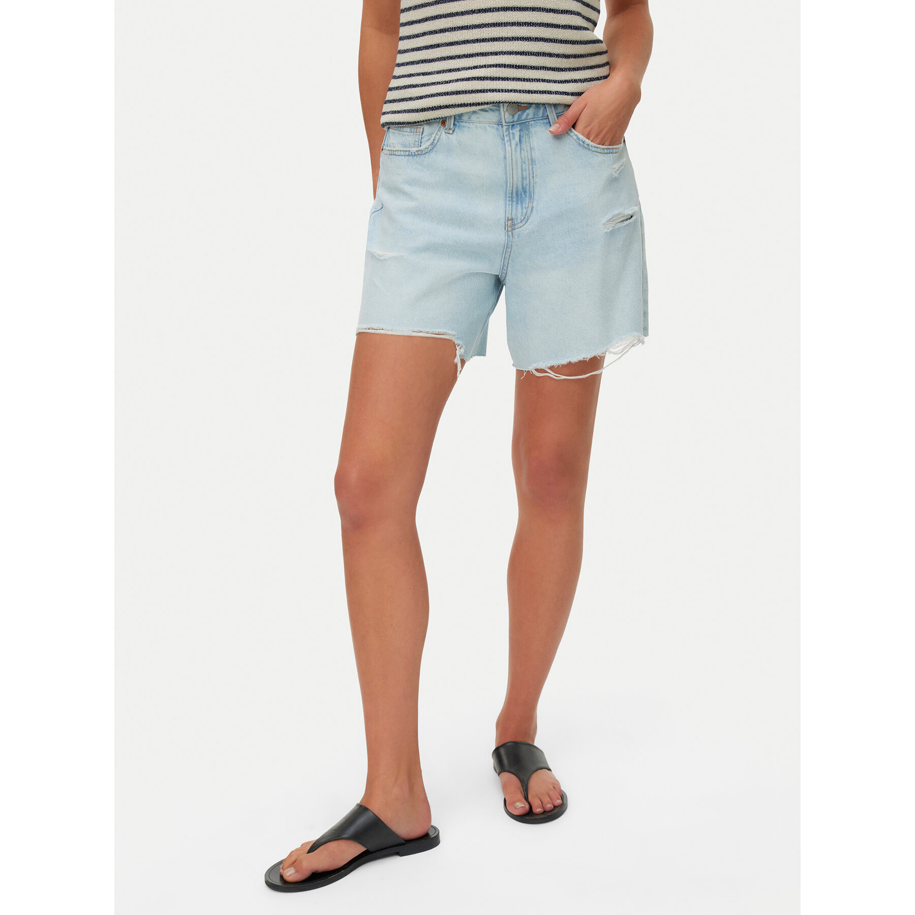 Vero Moda Jeansshorts Donna 10342100 Hellblau Regular Fit