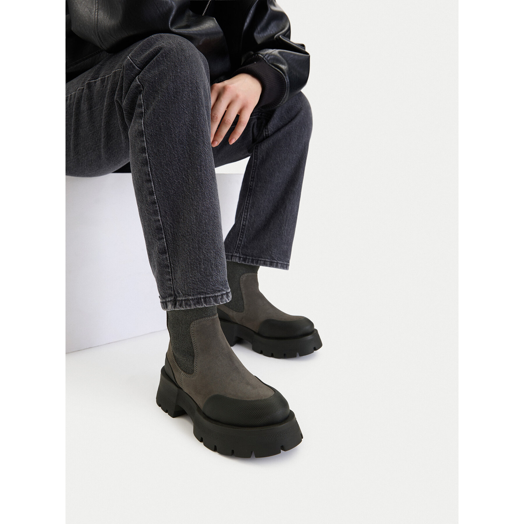 Členková obuv s elastickým prvkom G-Star Raw CEO-WI16-525-05 Sivá