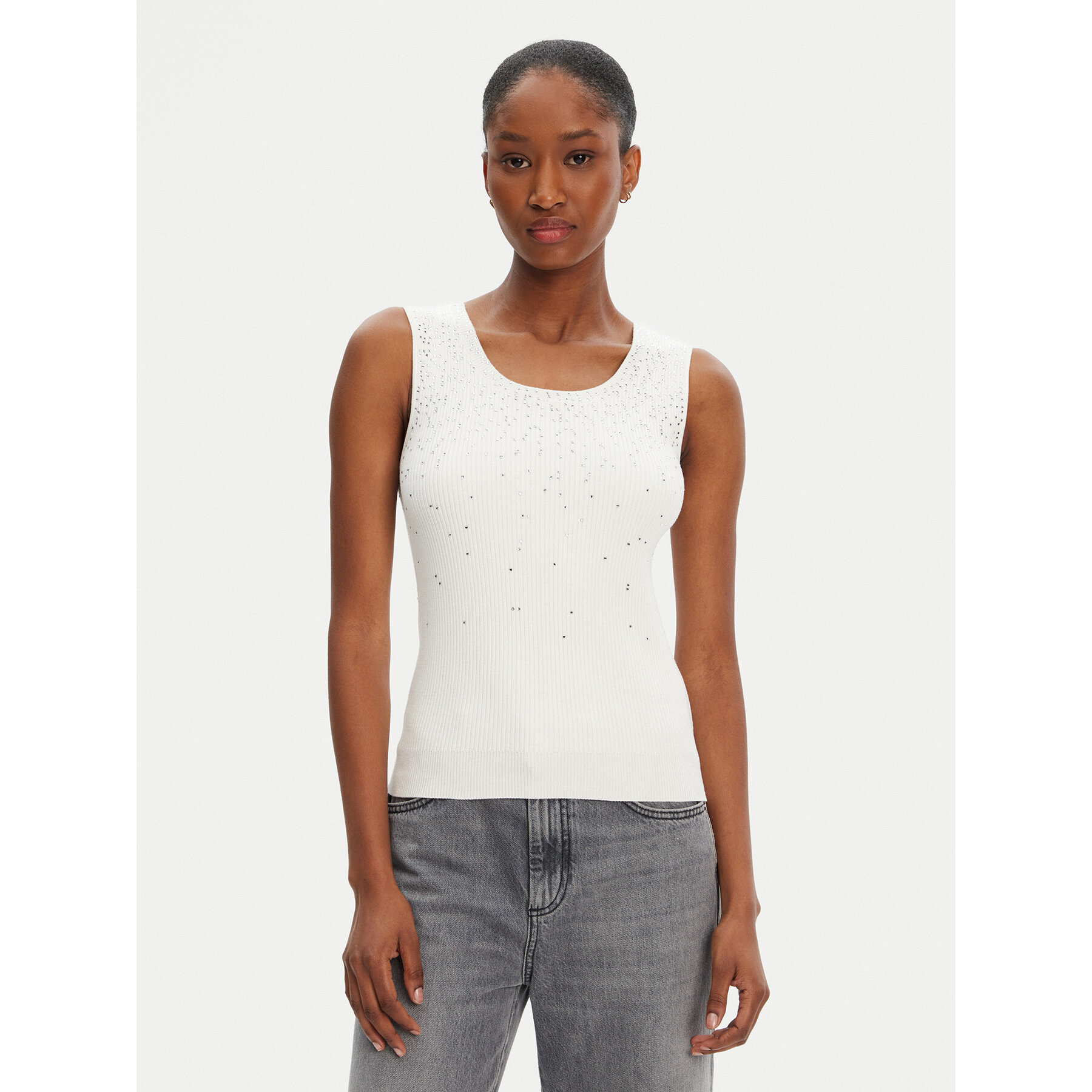 Marciano Guess Τοπ 5RGR47 5821Z Εκρού Regular Fit