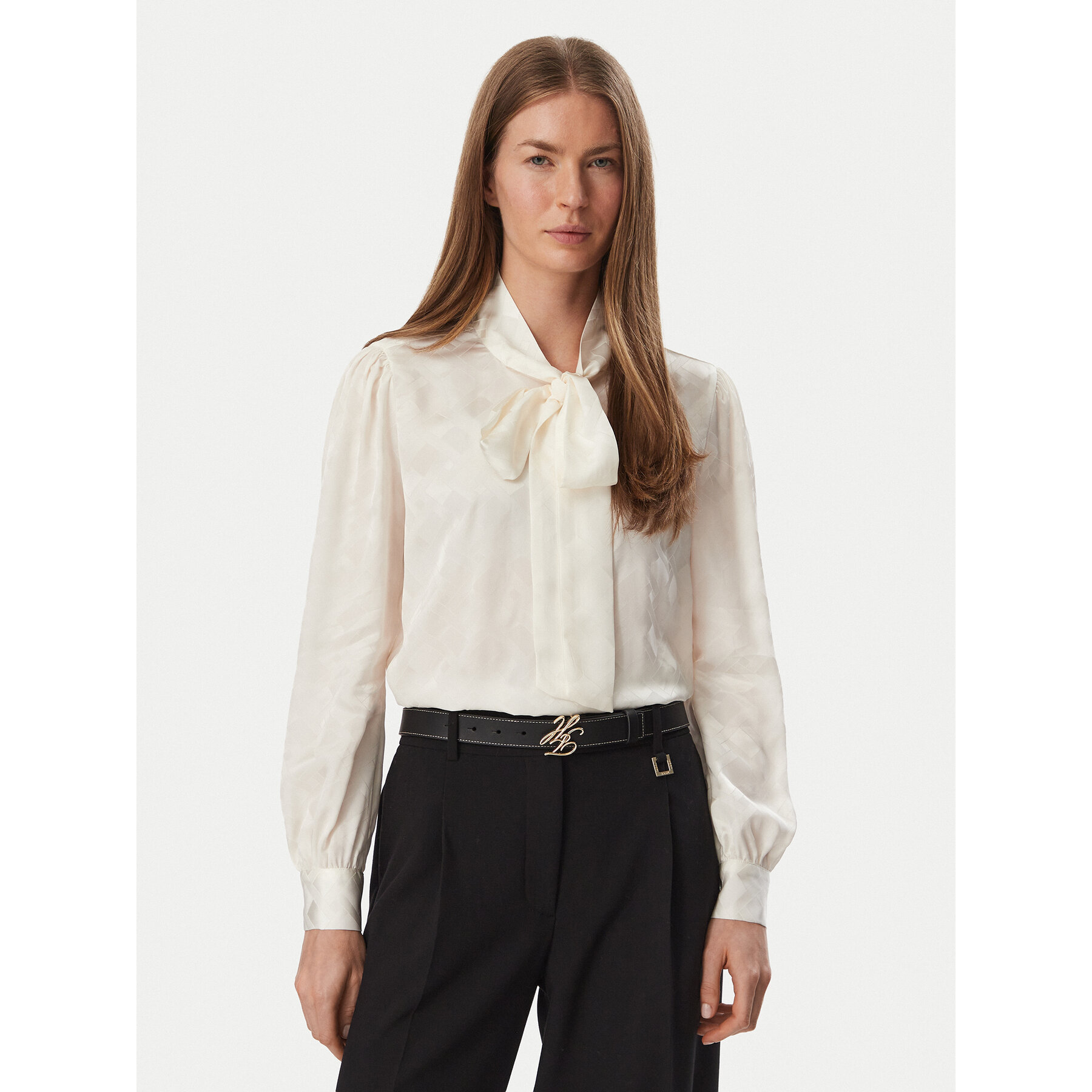 Tommy Hilfiger Bluse WW0WW52238 Creme Regular Fit