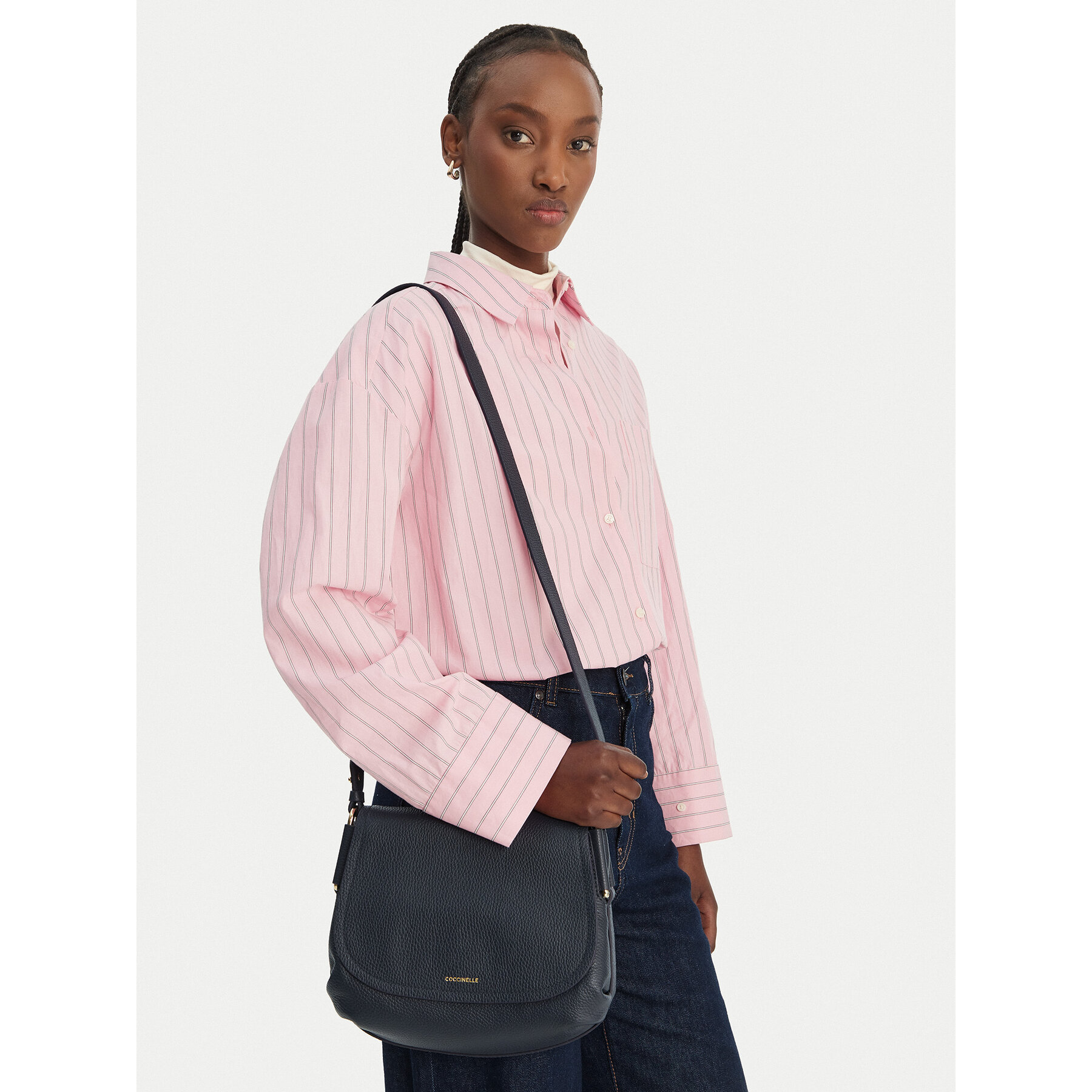 Τσάντα Coccinelle T95 Coccinellerebekka E1 T95 15 02 01 Σκούρο μπλε