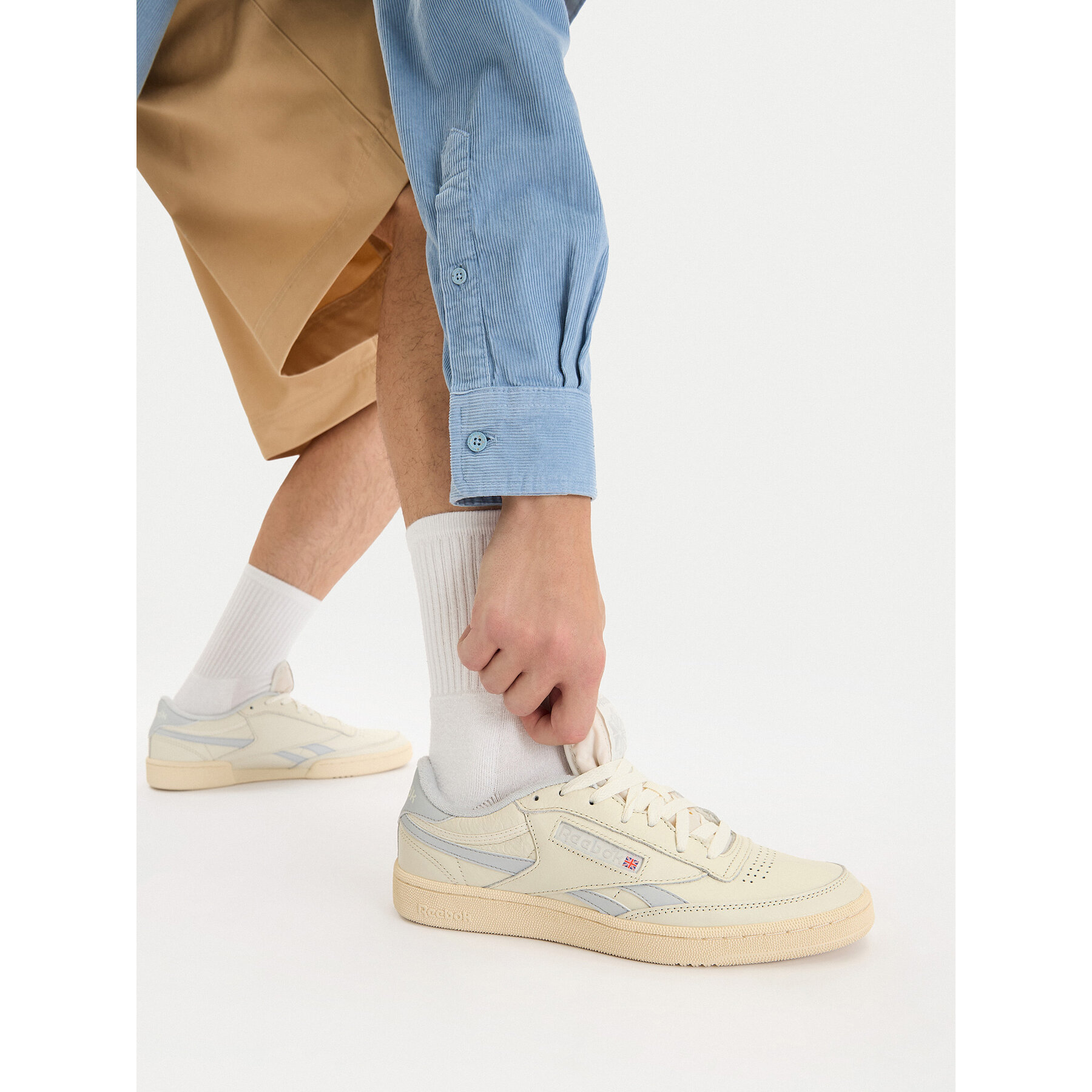 Sneakersy Reebok EO-CLUB C REVENGE VINTAGE 100233963 Écru