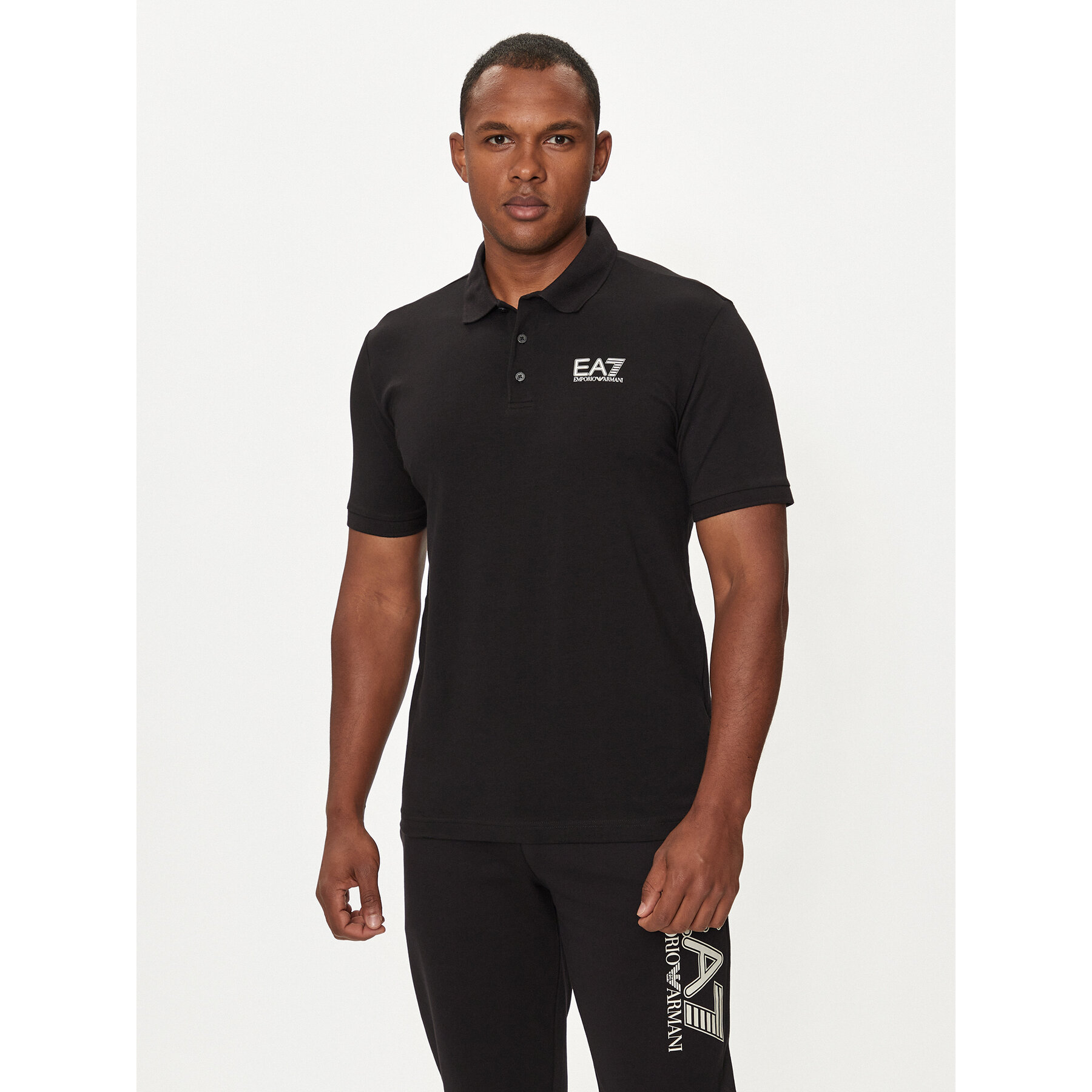 EA7 Emporio Armani Polo 6DPF16 PJVQZ 1200 Nero Regular Fit
