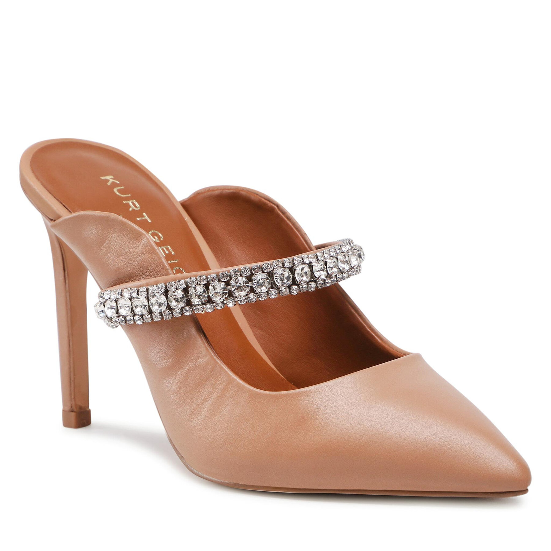 Șlapi Kurt Geiger Duke 3202348109 Camel Leather 3202348109 imagine super redus 2022