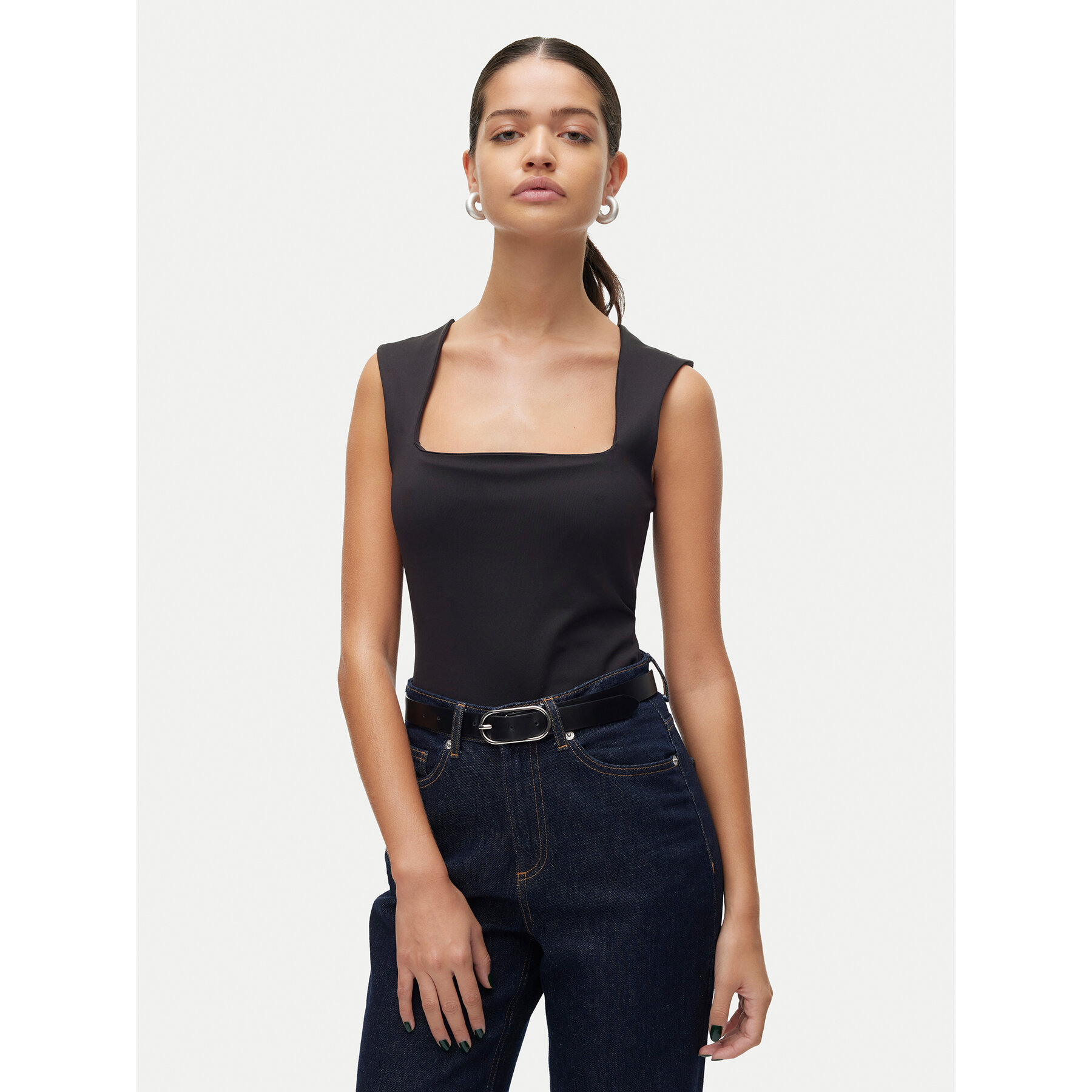Vero Moda Felső Million 10312751 Fekete Slim Fit