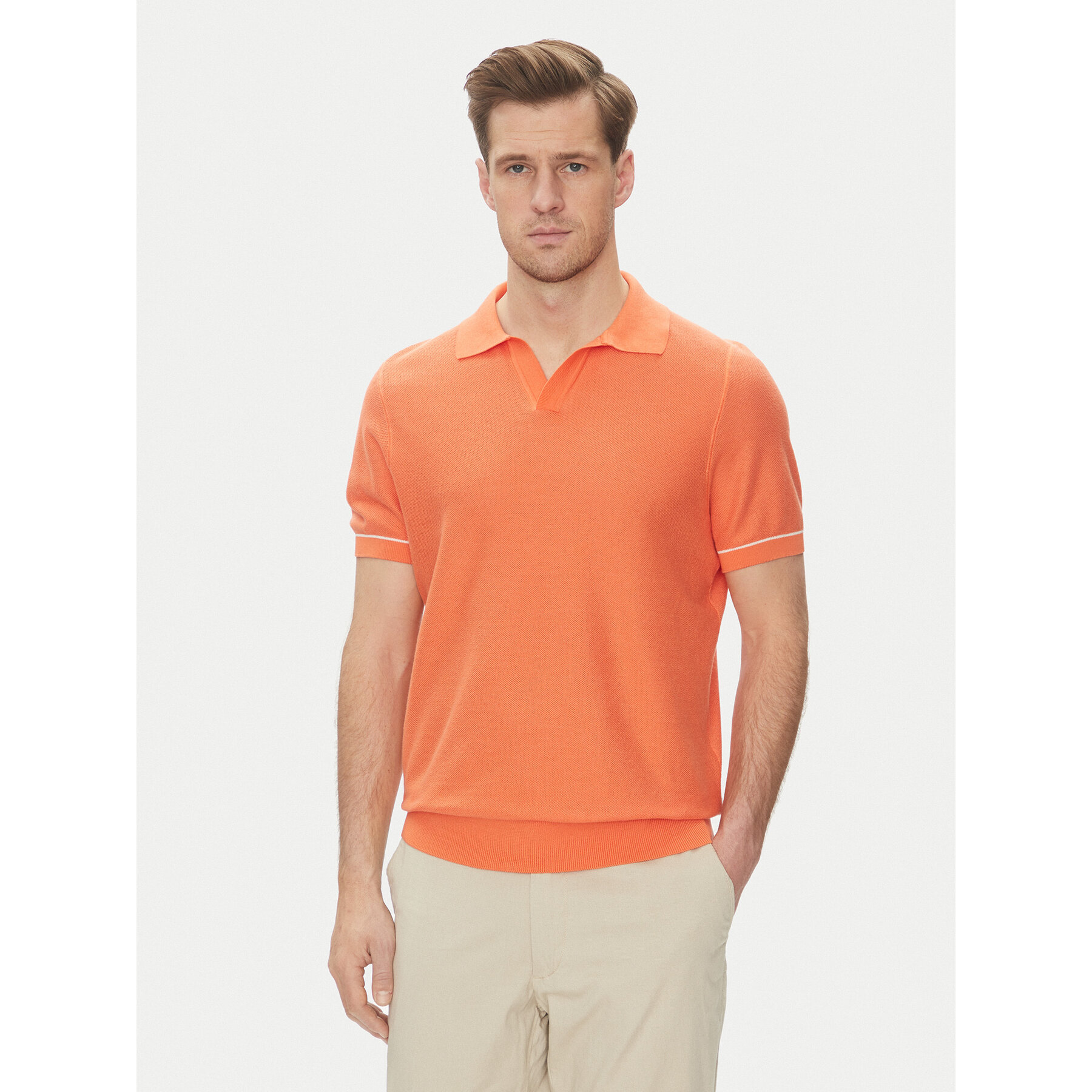 BOSS Pólóing H-Jianluca 50537654 Narancssárga Regular Fit