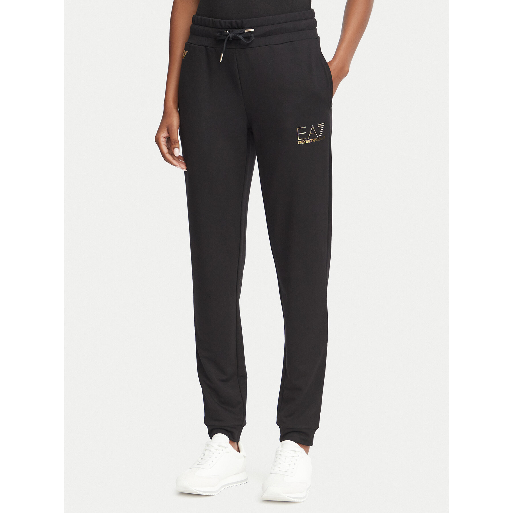 EA7 Emporio Armani Jogginghose 8NTP66 TJ9RZ 1200 Schwarz Regular Fit