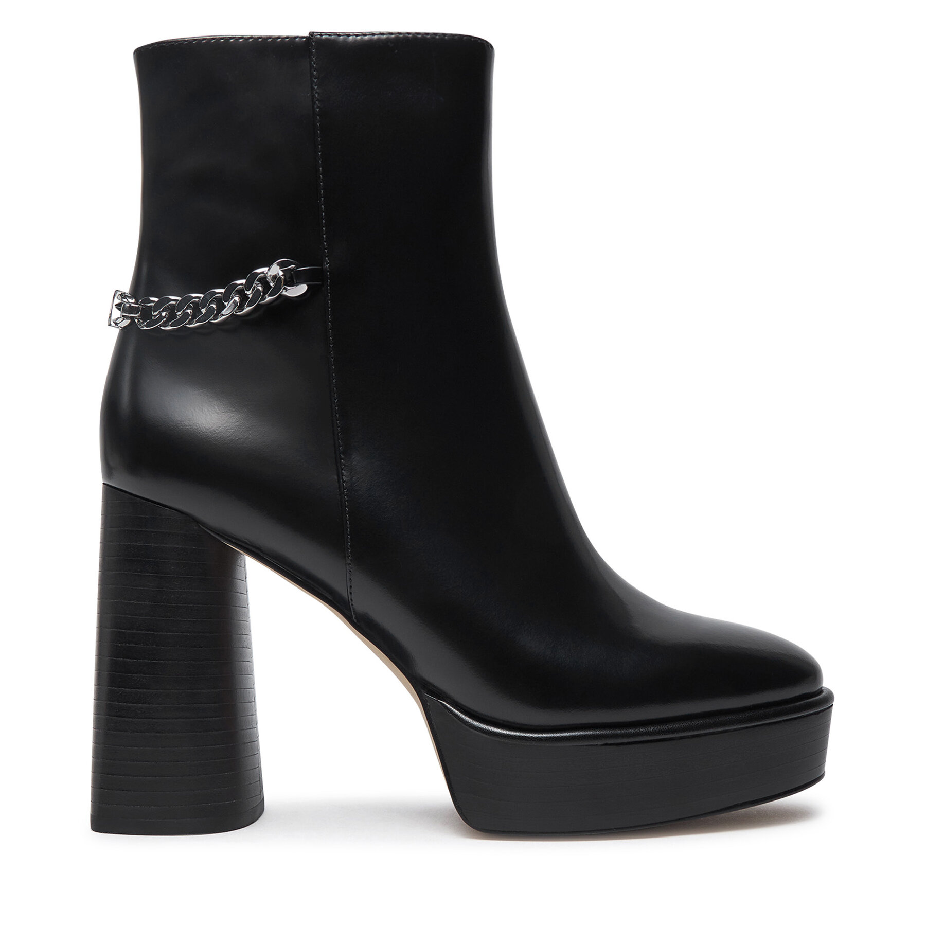 Μποτάκια MICHAEL Michael Kors Carlisle Leather Platform Boot 40F4CLME1L Μαύρο