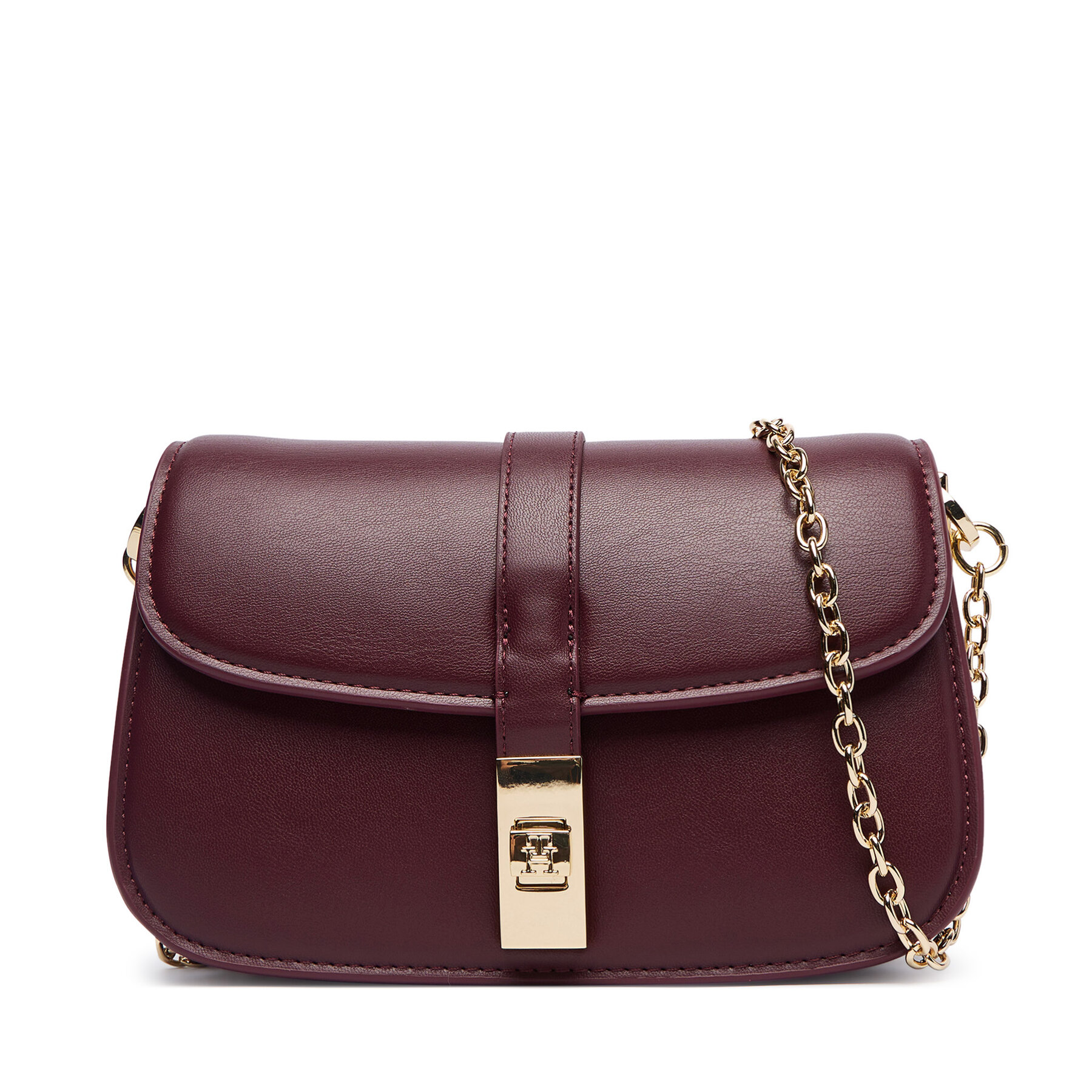 Ročna torba Tommy Hilfiger Th Heritage Chain Crossover AW0AW19319 Bordo rdeča