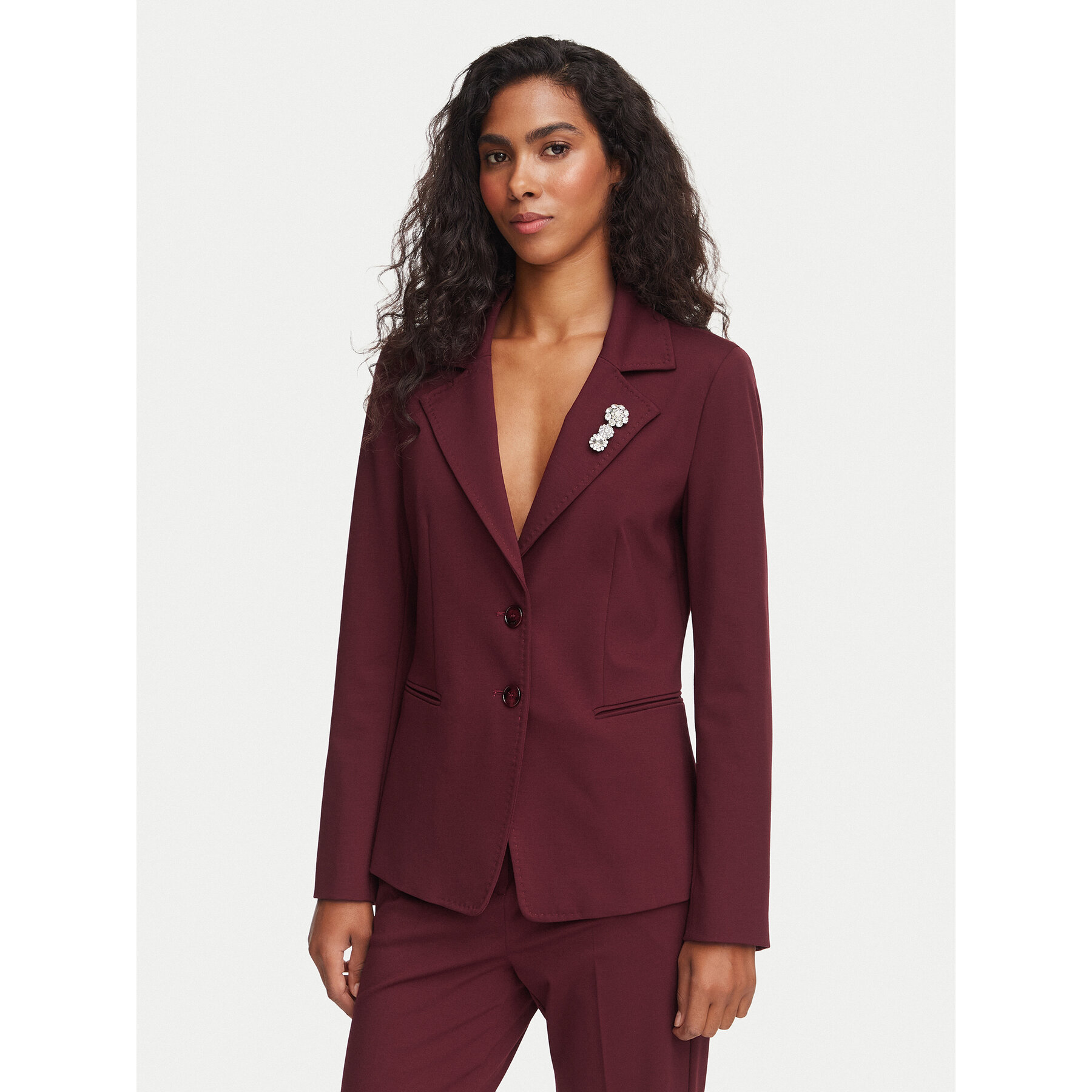 Marella Sakko Gommoso 2623916034 Dunkelrot Slim Fit