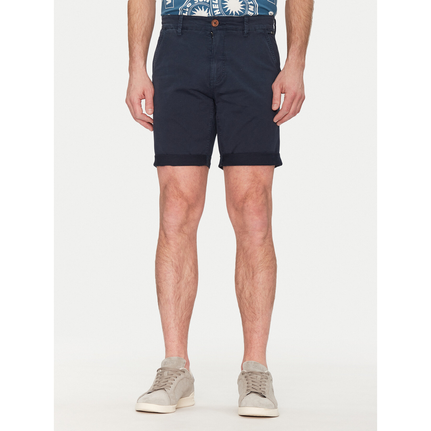 Blend Stoffshorts 20717939 Dunkelblau Regular Fit