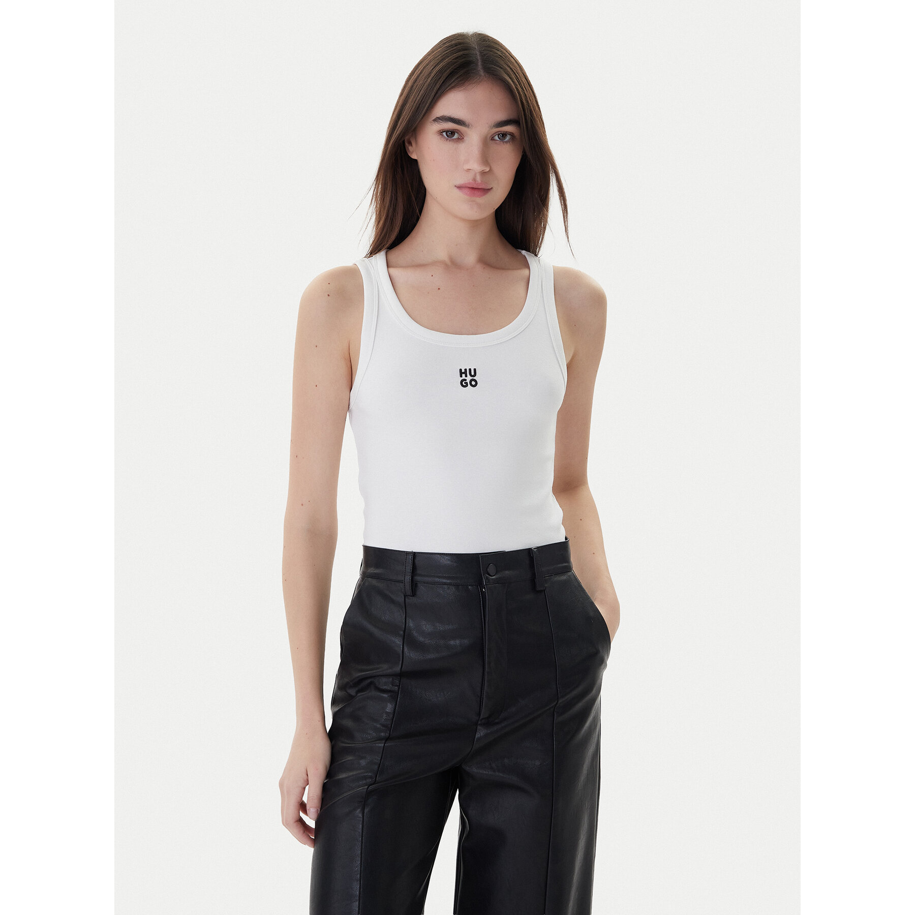 Hugo Top Datamia 50514489 Bianco Slim Fit