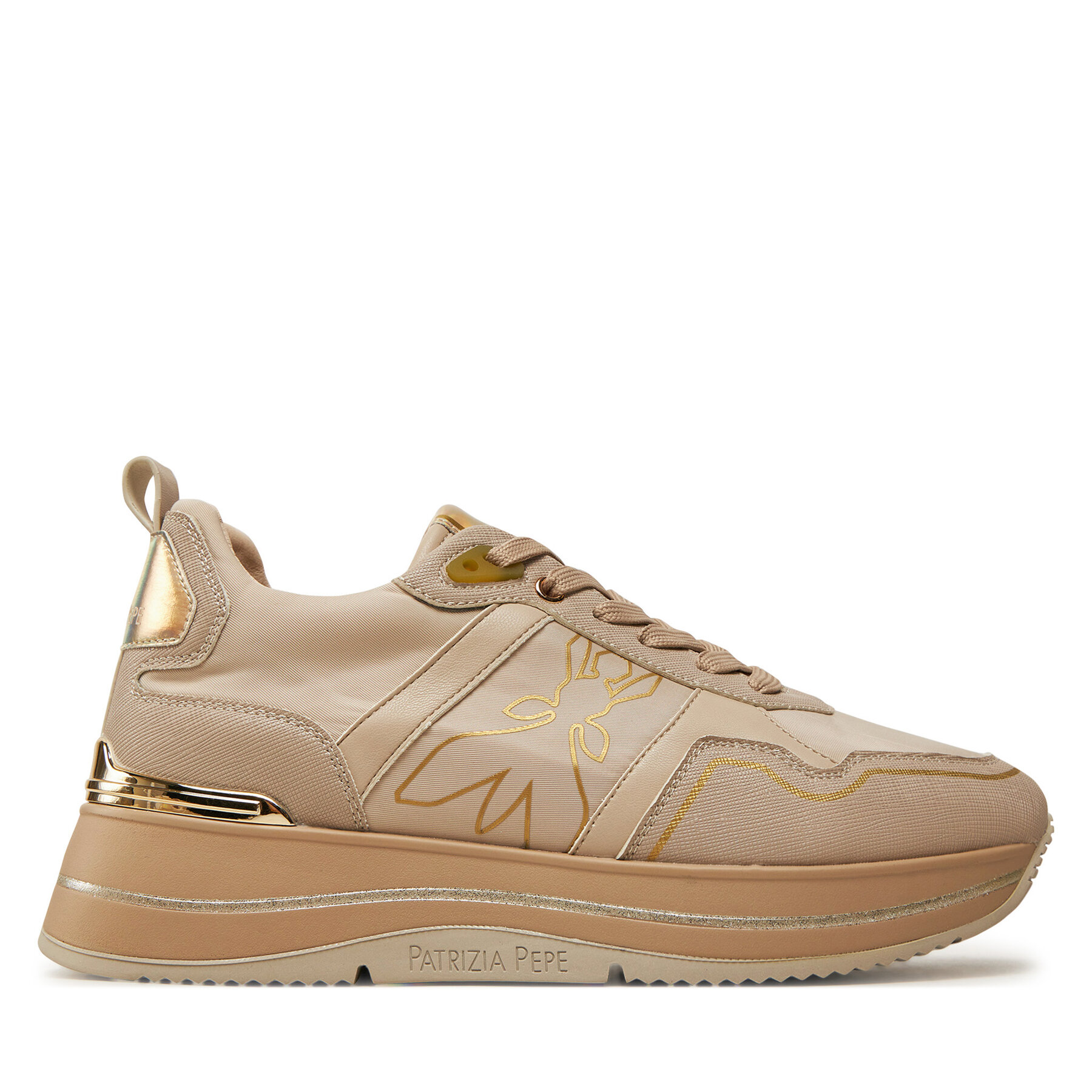 Damskie Sneakersy Patrizia Pepe, Rozmiar 40 Beżowy PJ861.22